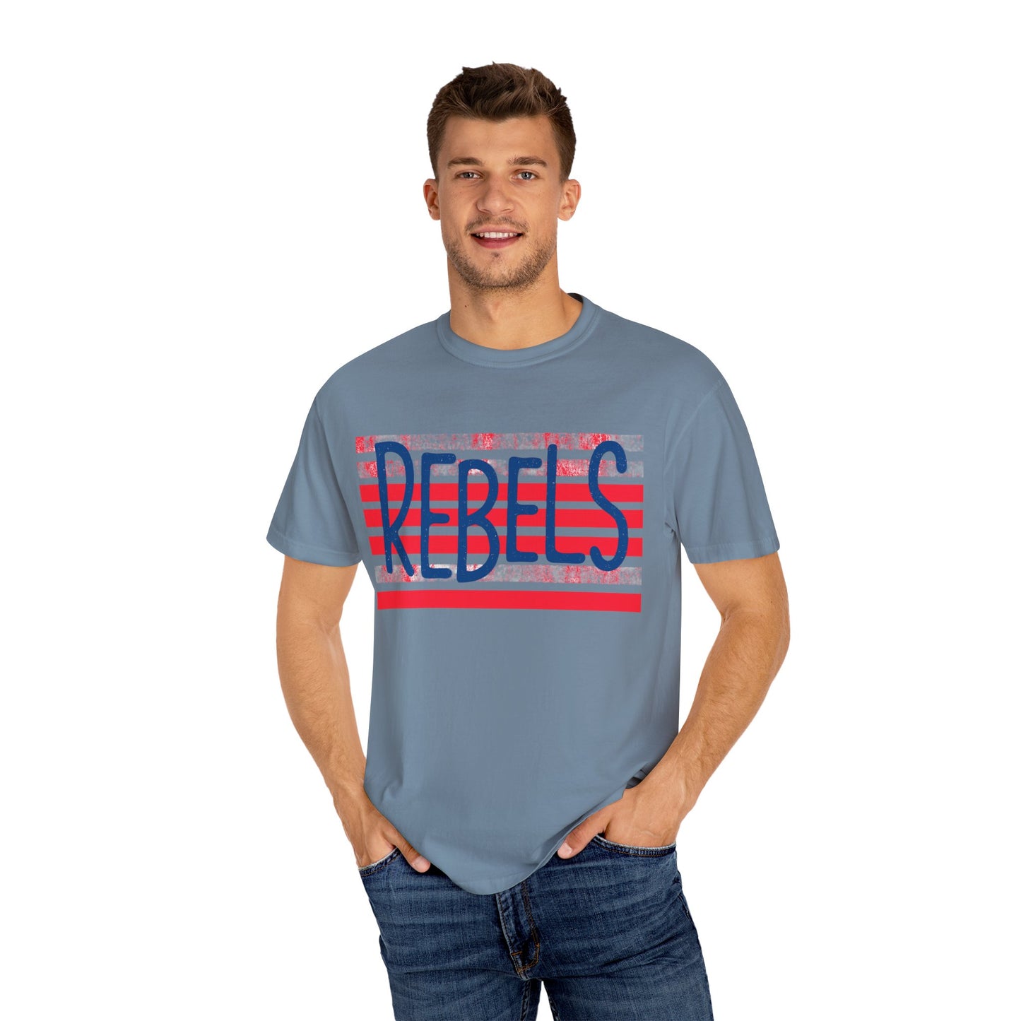 Rebels T-Shirt, Vintage Style Tee, Unisex Graphic Shirt, Summer Fashion, Independence Day Apparel, Football Game Day, Hotty Toddy