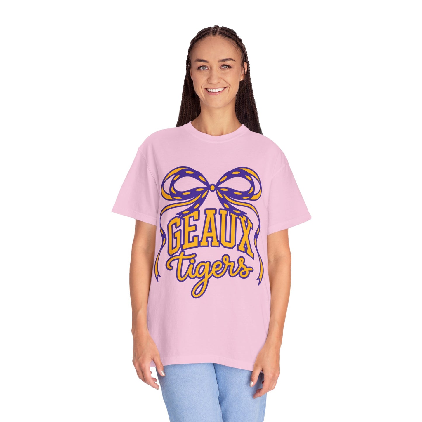 Géaux Tigers Garment-Dyed T-Shirt, Unisex Tee, LSU Spirit Wear, College Apparel, Game Day Outfit, Casual Style