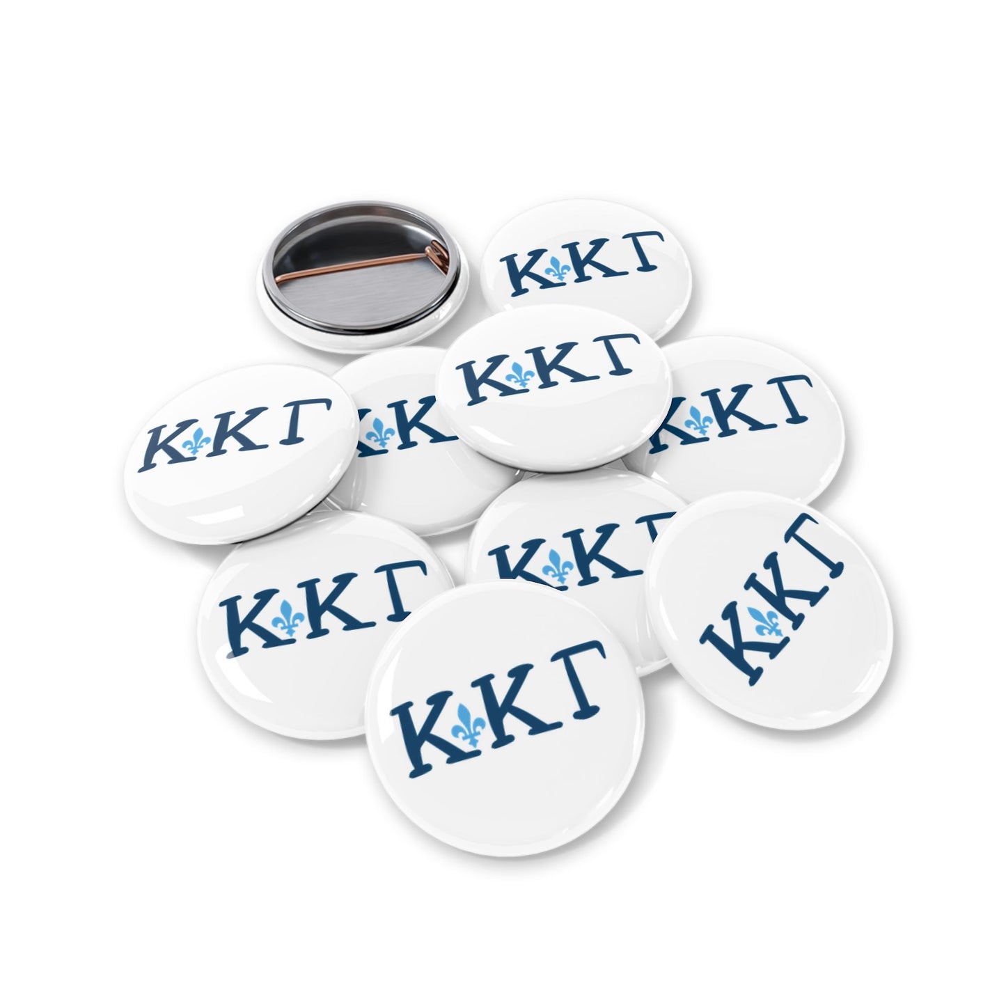 Kappa Kappa Gamma Round Pins, Sorority Badge, Enamel Button, College Gifts, Greek Life Accessories