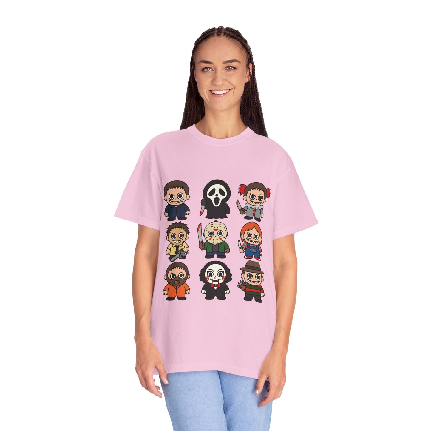 Pop Culture Horror Character T-Shirt, Unisex Tee, Halloween Tee, Horror Movie Merch, Funny Graphic Shirt, Gift for Horror Fans