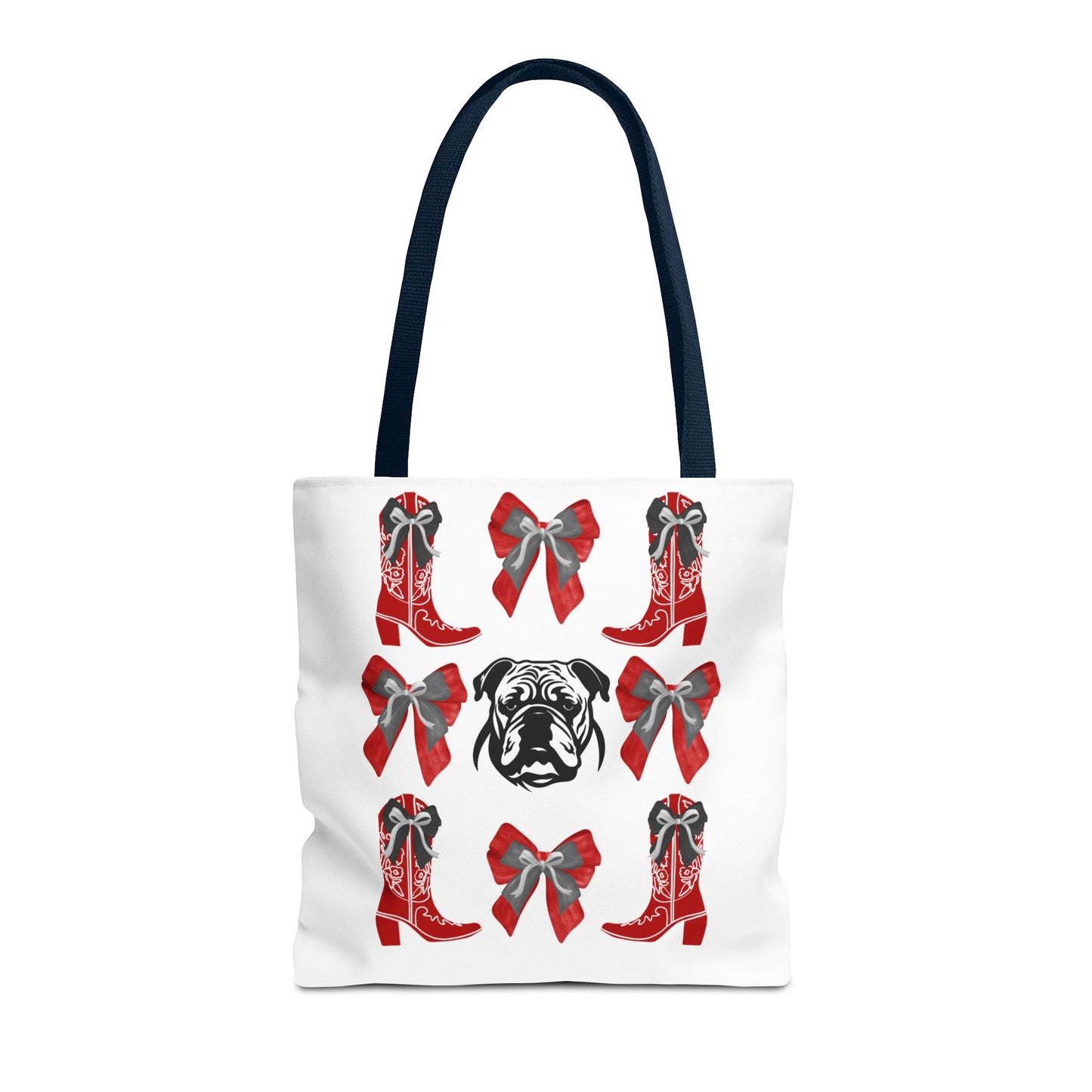 UGA Bulldogs Coquette Bow Tote Bag