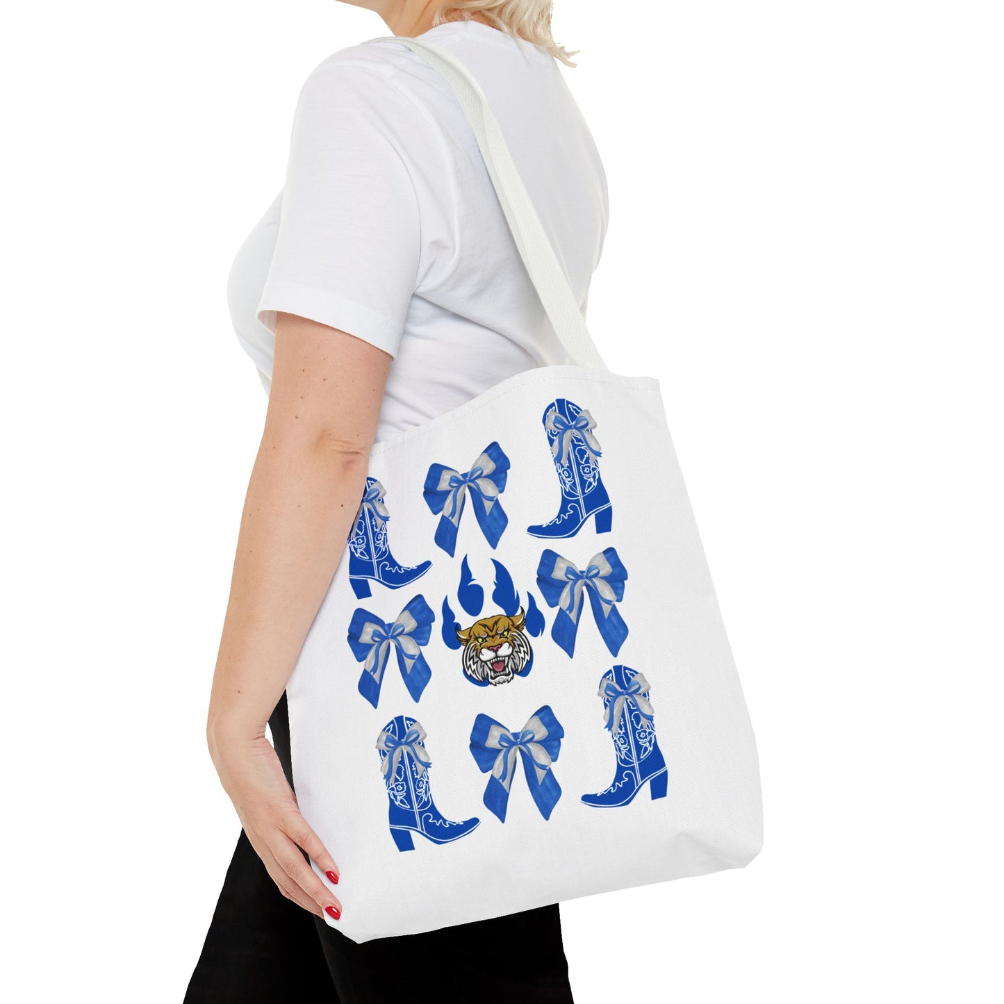 KY wildcats Stylish Blue Cowboy Boots Tote Bag, Kentucky Wildcats Fan, Kentucky Game Day, UK Wildcats, Kentucky Alumni, Graduation Gift, Lexington KY Gift
