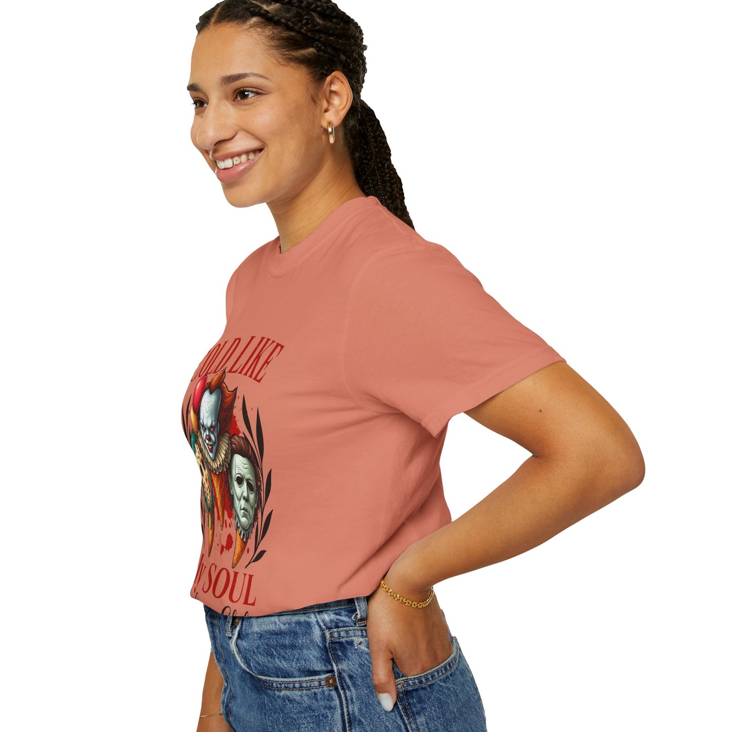 Chilling Soul T-Shirt, Vintage Horror Tee, Unisex Graphic Shirt, Ice Cream Lovers Gift, Fun Movie Merch