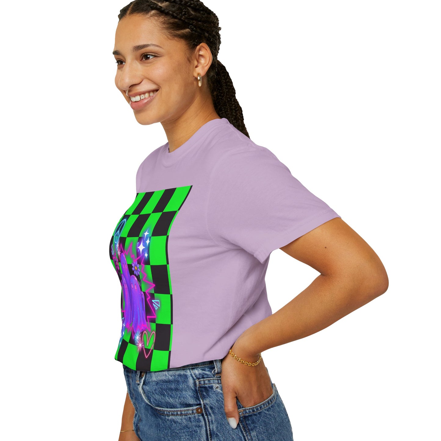 Vibrant Ghost Graphic Tee, Unisex T-shirt, Retro Vibe Shirt, Perfect for Halloween, Party Wear, Casual Style, Unique Gift