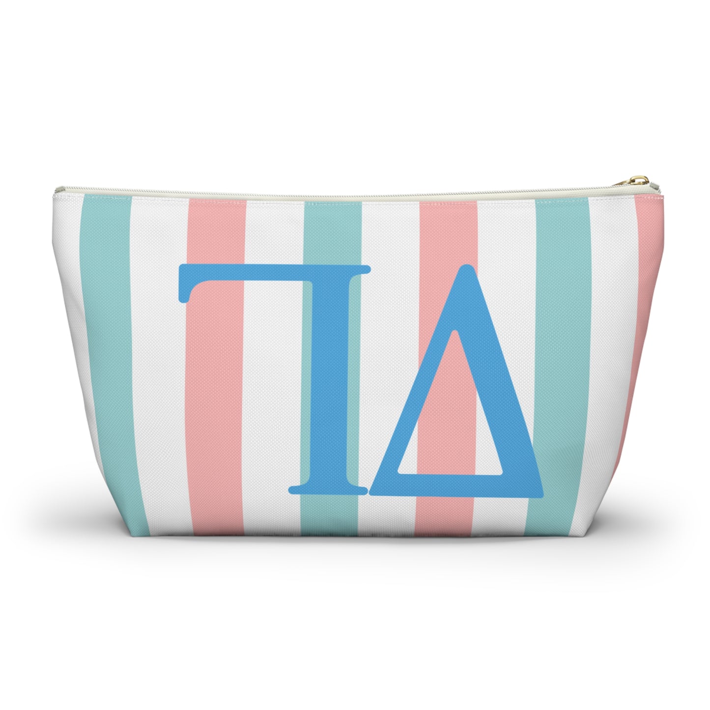 DG Greek Letter Accessory Pouch, Makeup Bag, Travel Toiletry Organizer, Personalized Gift, Sorority Essentials, Deltas, Greek Life