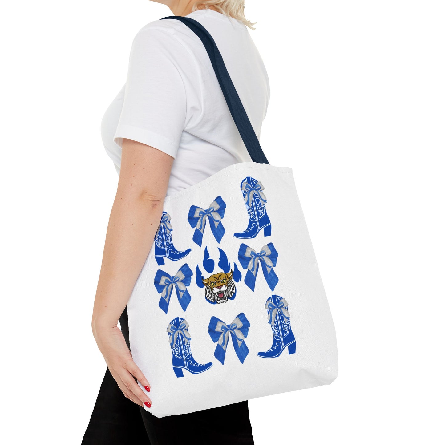 KY wildcats Stylish Blue Cowboy Boots Tote Bag, Kentucky Wildcats Fan, Kentucky Game Day, UK Wildcats, Kentucky Alumni, Graduation Gift, Lexington KY Gift