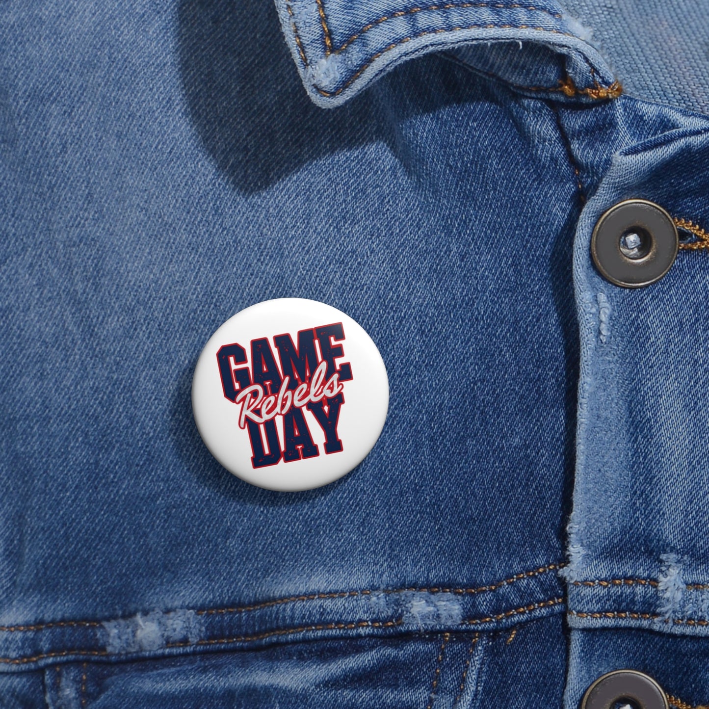MS Rebels Game Day Vintage Pin Buttons