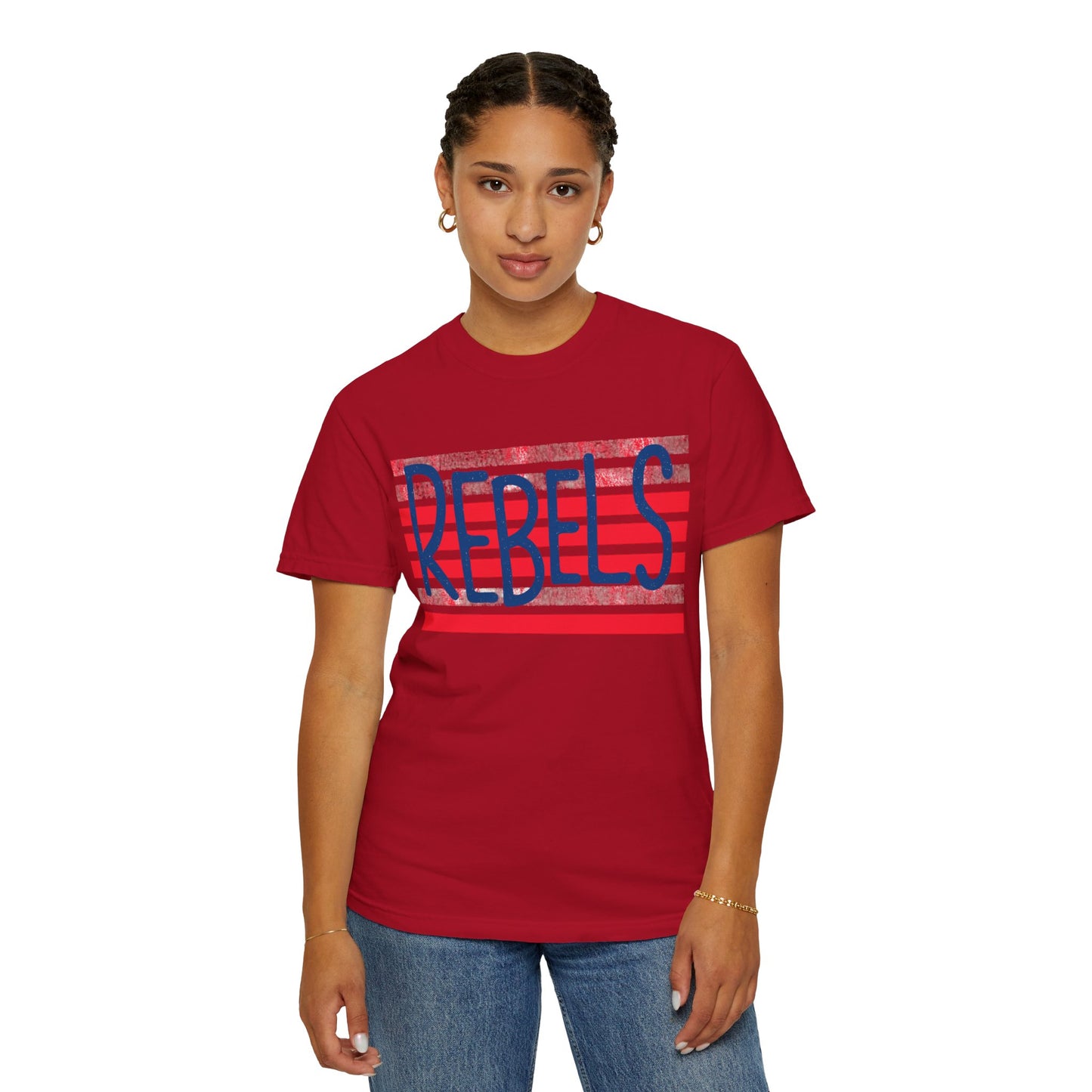 Rebels T-Shirt, Vintage Style Tee, Unisex Graphic Shirt, Summer Fashion, Independence Day Apparel, Football Game Day, Hotty Toddy