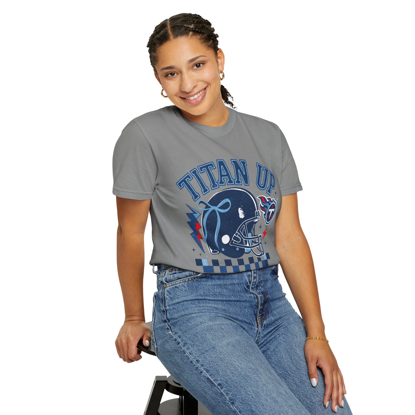 titan up tennessee Unisex Football Tee, Titan Up Shirt for Game Day, Casual Sportswear, Tailgating Apparel, Gift for Fans, Team Spirit Top