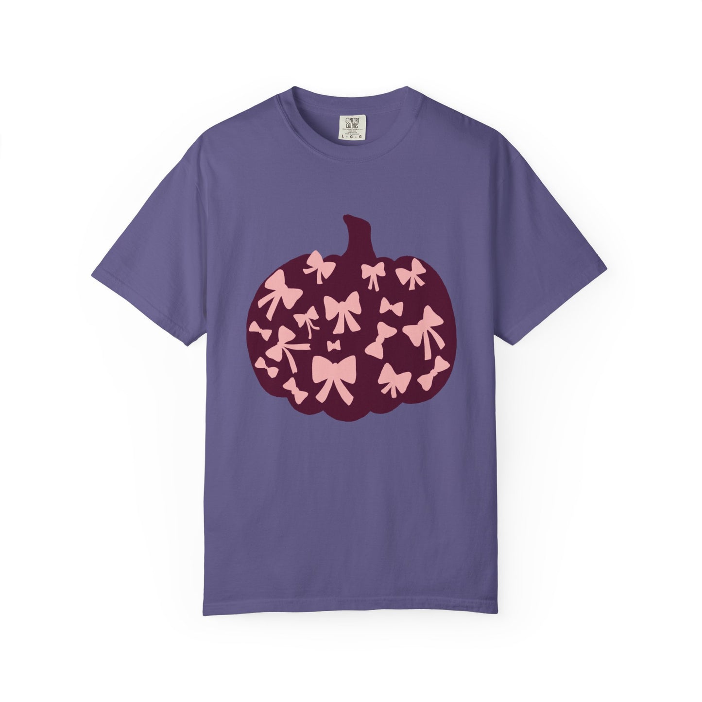 Pumpkin Bow Graphic Tee | Unisex Fall T-Shirt, Halloween Top, Cute Autumn Shirt, Gift for Her, Festival Wear