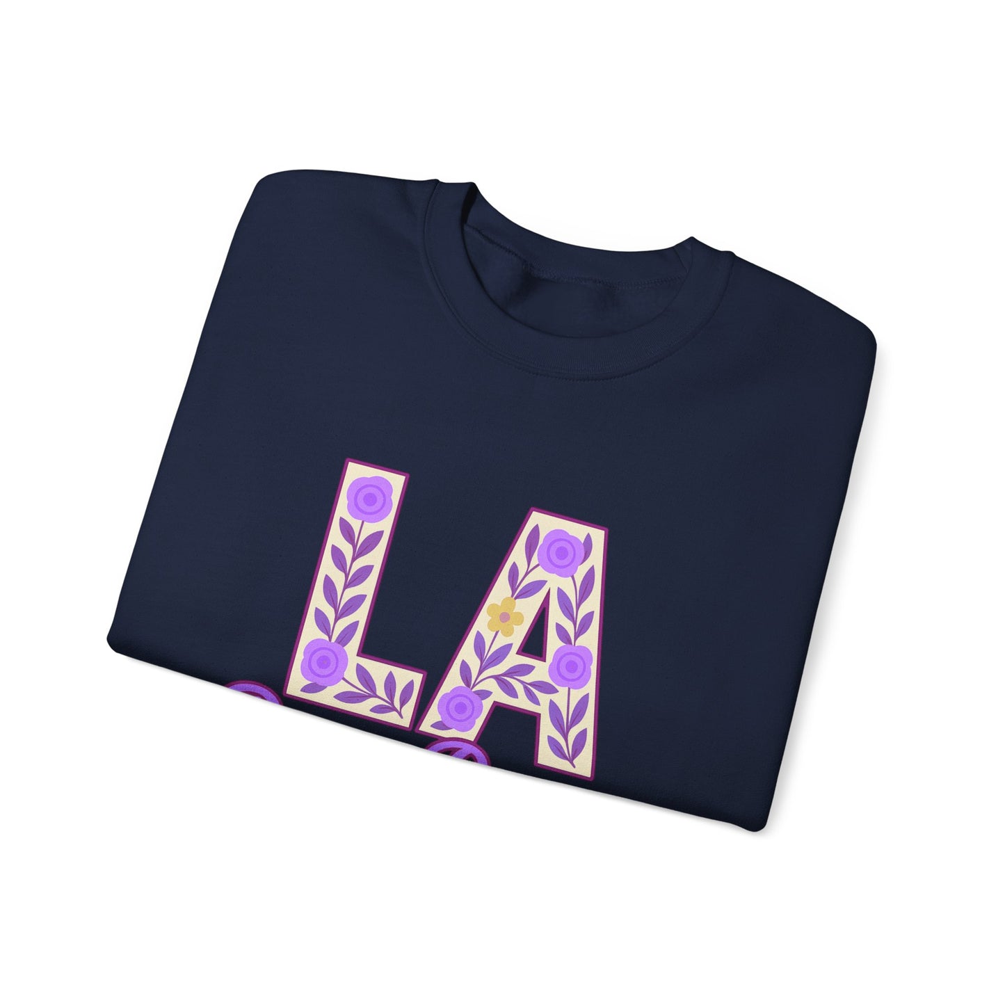 LA Baton Rouge Floral Sweatshirt, Cozy Crewneck for Fall, Gift for Friends, Casual Outing, Southern Style Apparel