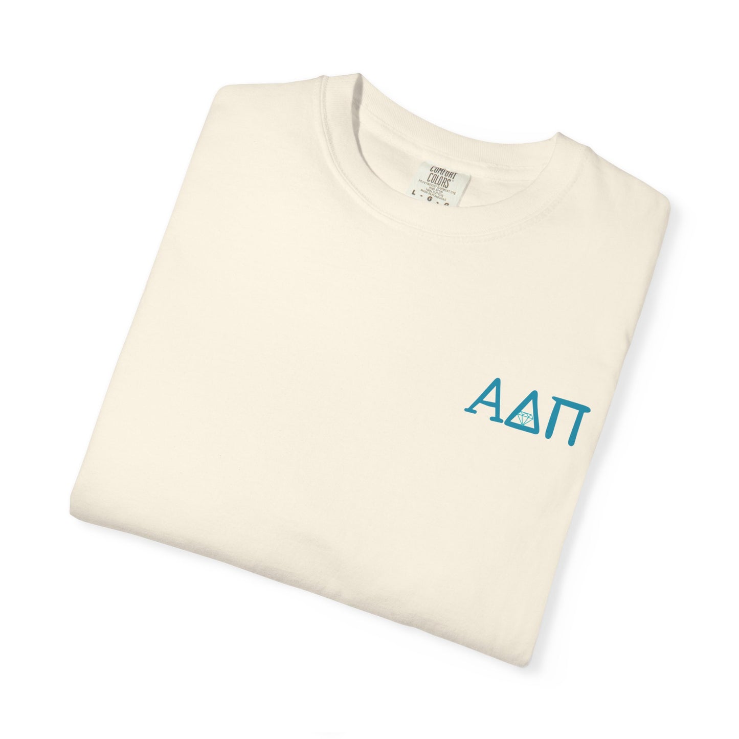Alpha Delta Pi T-Shirt, Sorority Shirt, College Apparel, Greek Life Gift, Unisex Garment-Dyed Tee