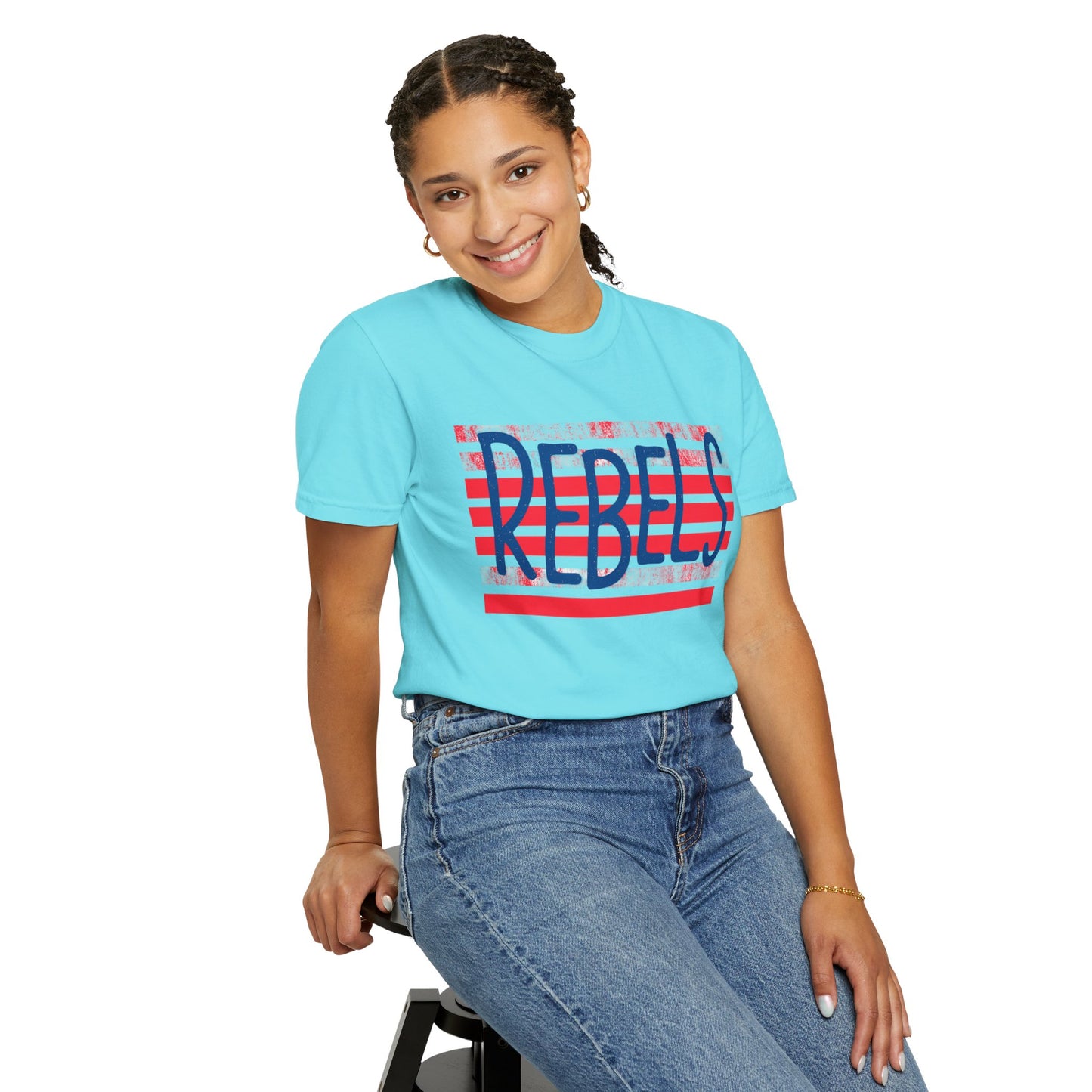 Rebels T-Shirt, Vintage Style Tee, Unisex Graphic Shirt, Summer Fashion, Independence Day Apparel, Football Game Day, Hotty Toddy