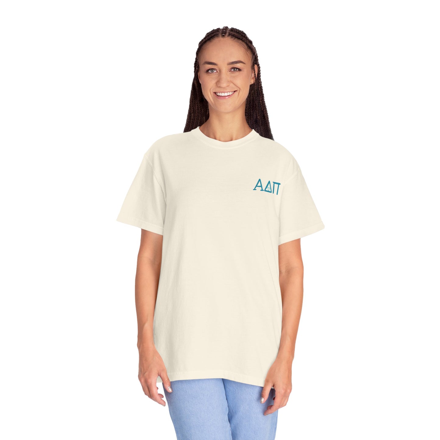 Alpha Delta Pi T-Shirt, Sorority Shirt, College Apparel, Greek Life Gift, Unisex Garment-Dyed Tee