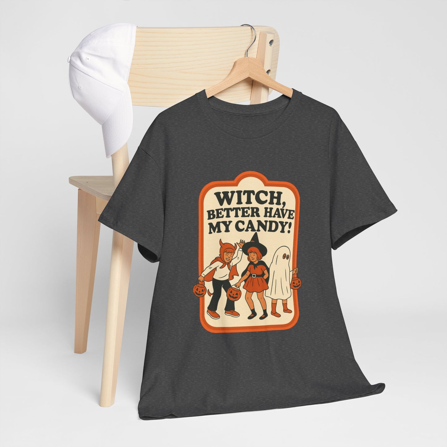 Halloween Witch Candy Tee - Unisex Cotton Shirt