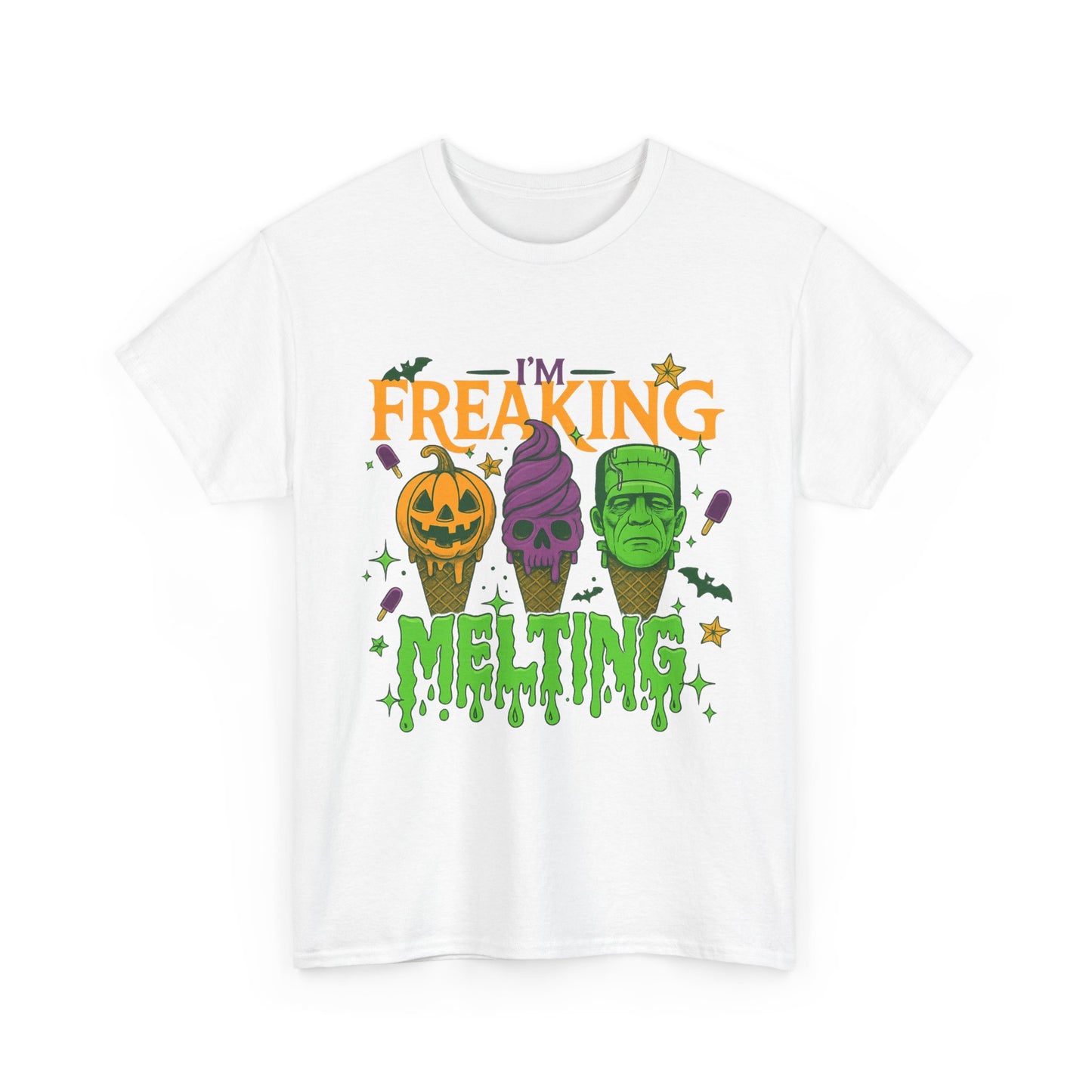 Halloween Unisex Heavy Cotton Tee, Fun Fall Shirt, Halloween Costume Top, Spooky Party Tee, Trick or Treat Apparel