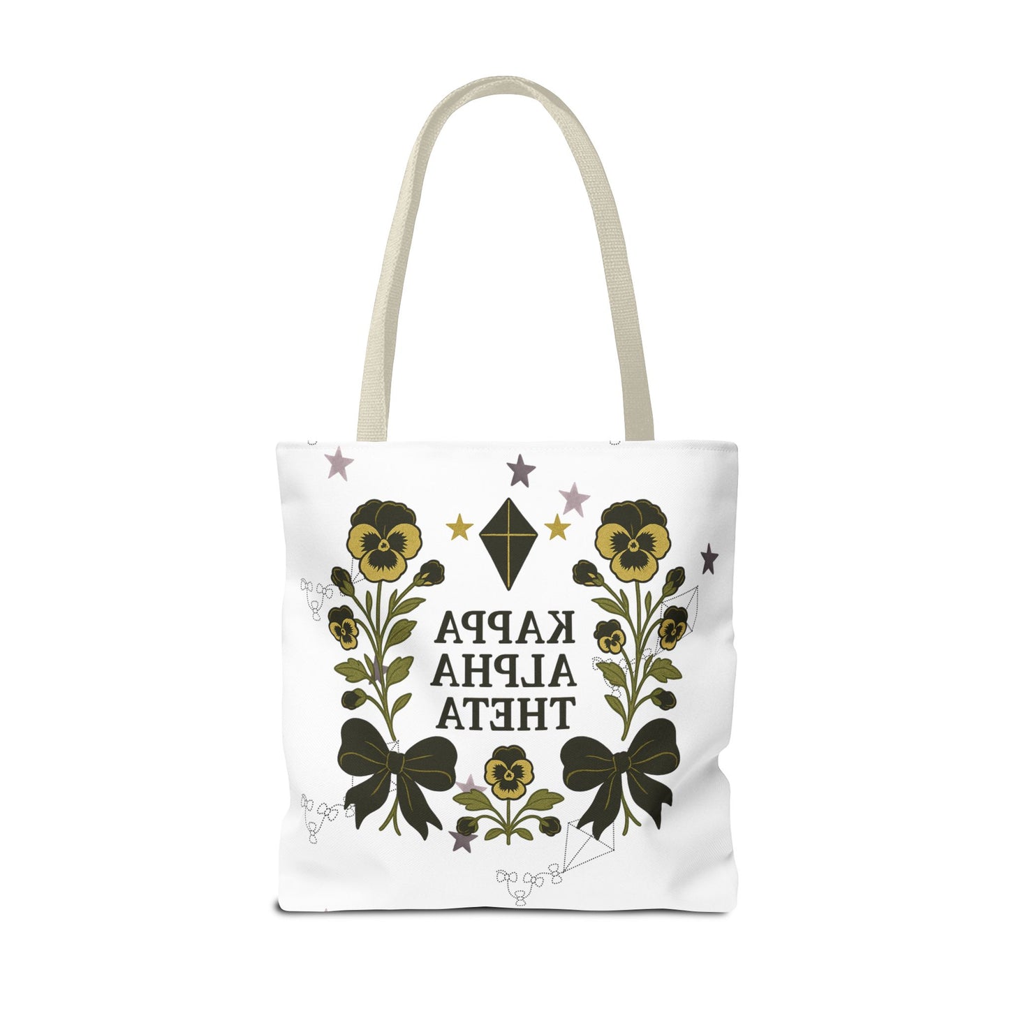 Floral Sorority Tote Bag | Kappa Alpha Theta, Eco-Friendly Bag, Gift for Sisters, College Accessory, Summer Outing Bag