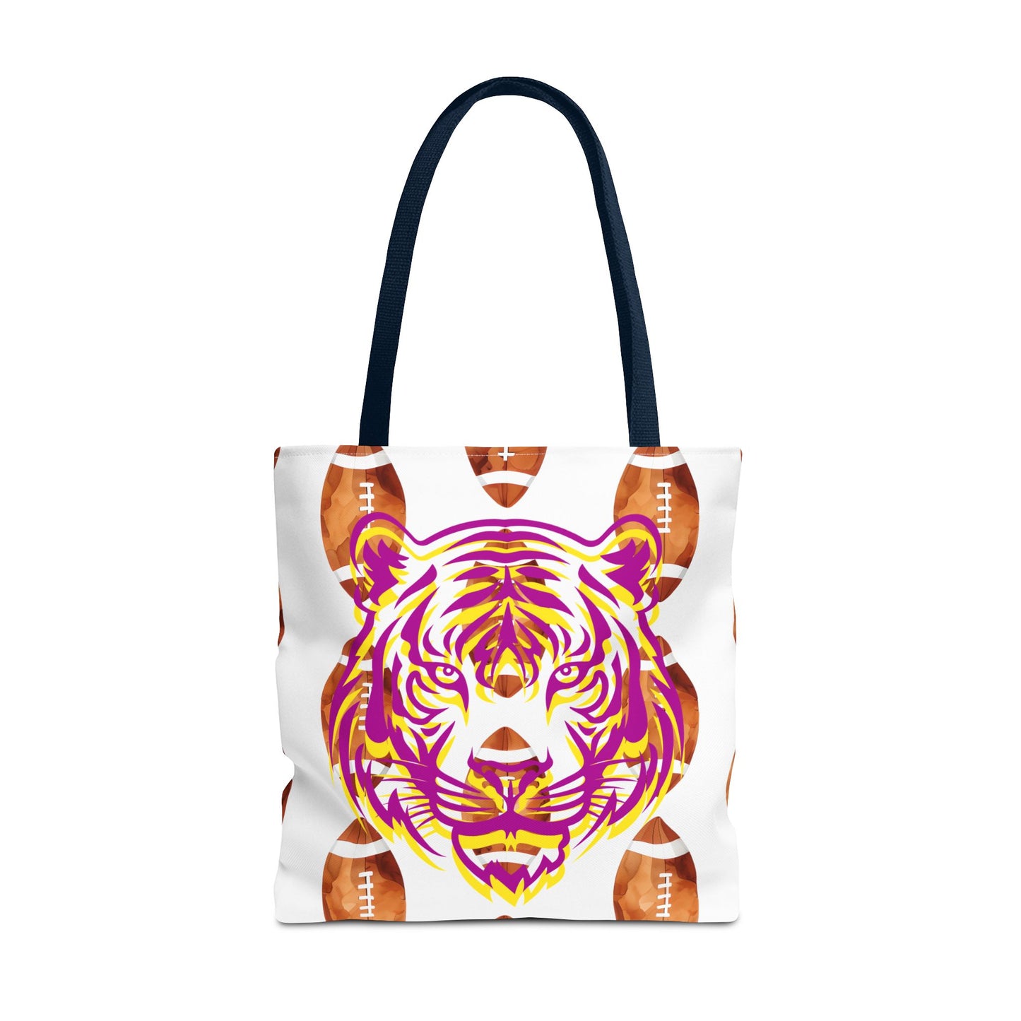 Vibrant Tiger Print Tote Bag - LSU Fans Gift
