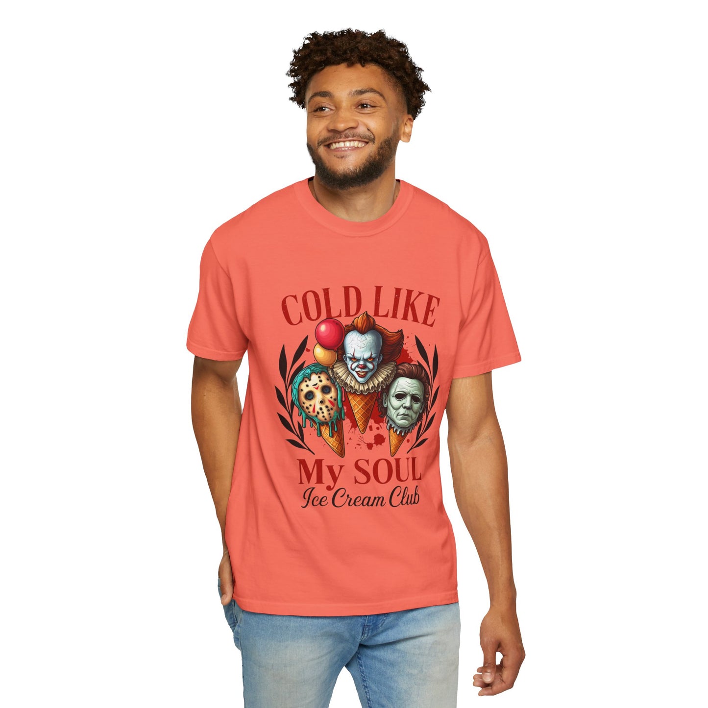 Chilling Soul T-Shirt, Vintage Horror Tee, Unisex Graphic Shirt, Ice Cream Lovers Gift, Fun Movie Merch