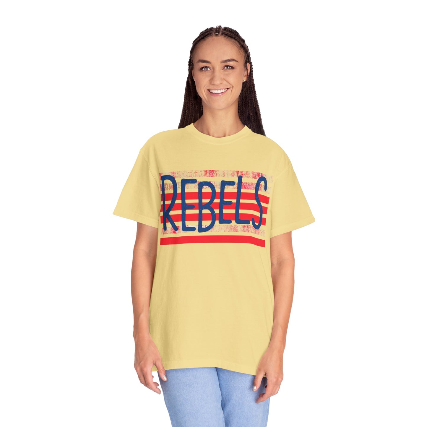 Rebels T-Shirt, Vintage Style Tee, Unisex Graphic Shirt, Summer Fashion, Independence Day Apparel, Football Game Day, Hotty Toddy