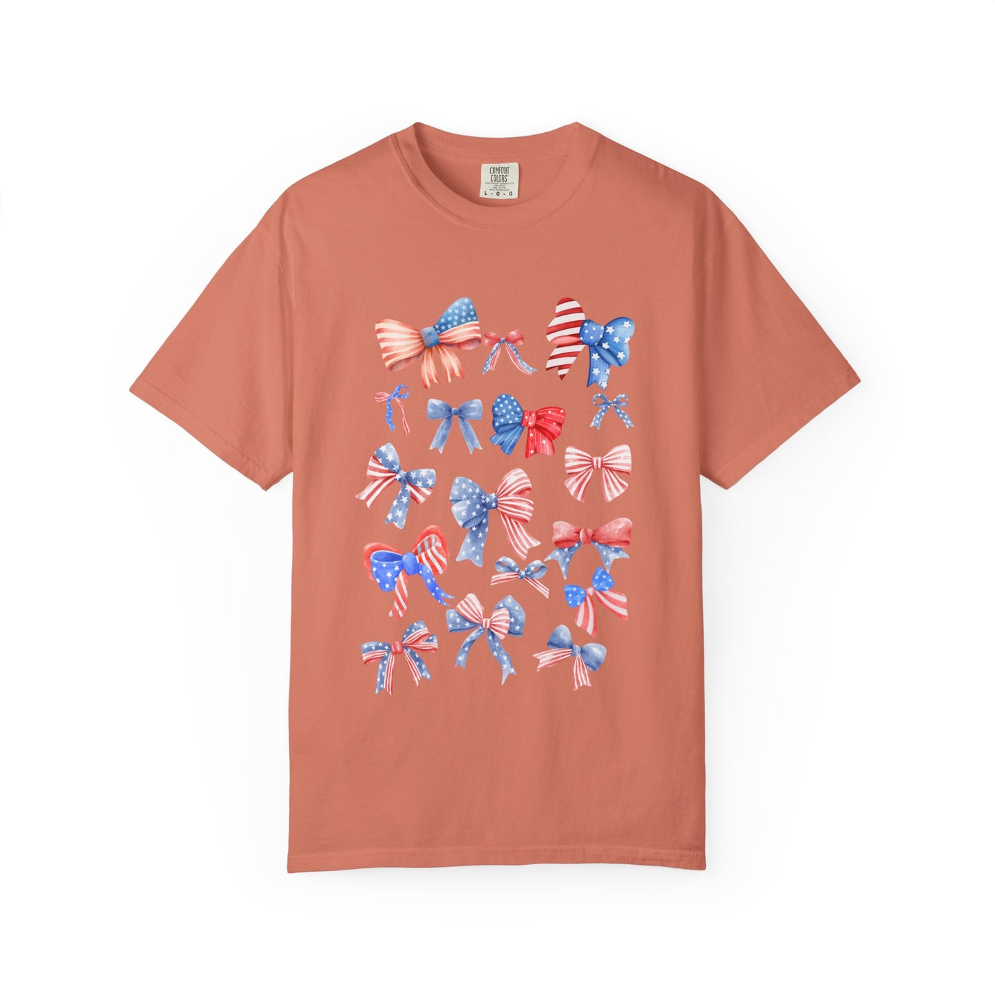 Patriotic Bow T-Shirt | Unisex Casual Wear for Year-Round Celebrations
