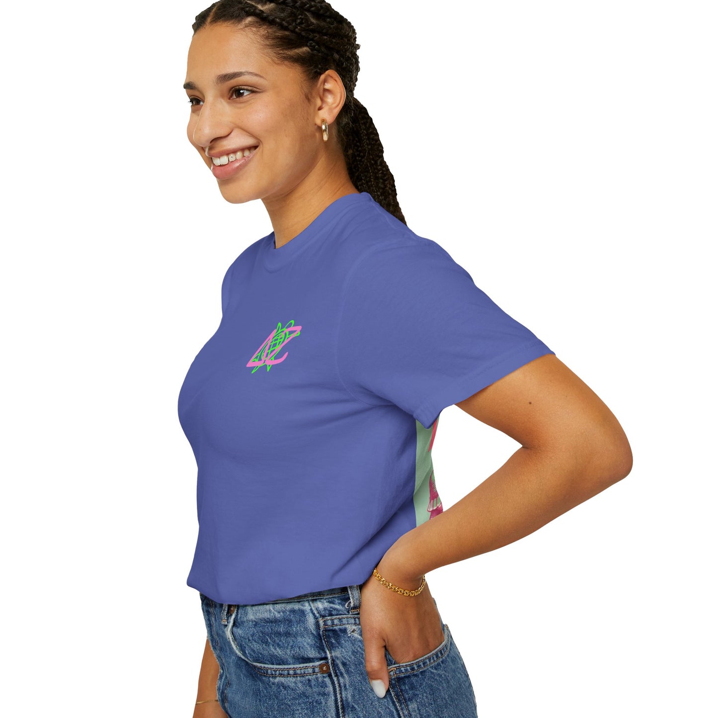 Delta Zeta Unisex T-Shirt, Sorority Shirt, Garment-Dyed Tee, Cute College Top, Sisterhood Apparel, Gift for Sorority Sisters