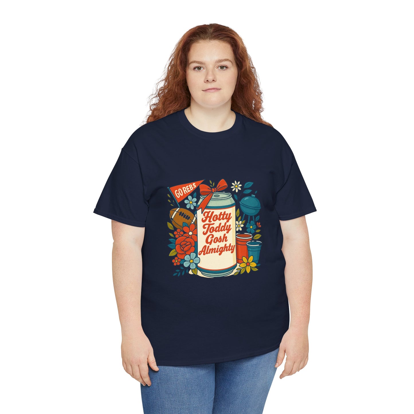 Hotty Toddy Heavy Cotton Tee - Unisex Graphic T-Shirt, Casual Wear, College Apparel, Gift for Students, Spring Break Fashion