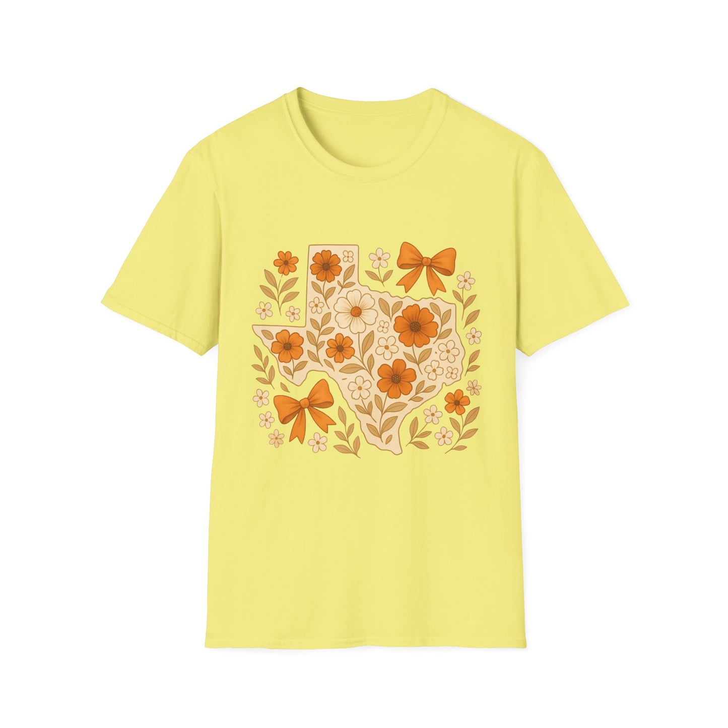 Texas Floral Unisex T-Shirt, Gift for Texans, Spring & Summer Wear, Festival Attire, Southern Charm Shirt