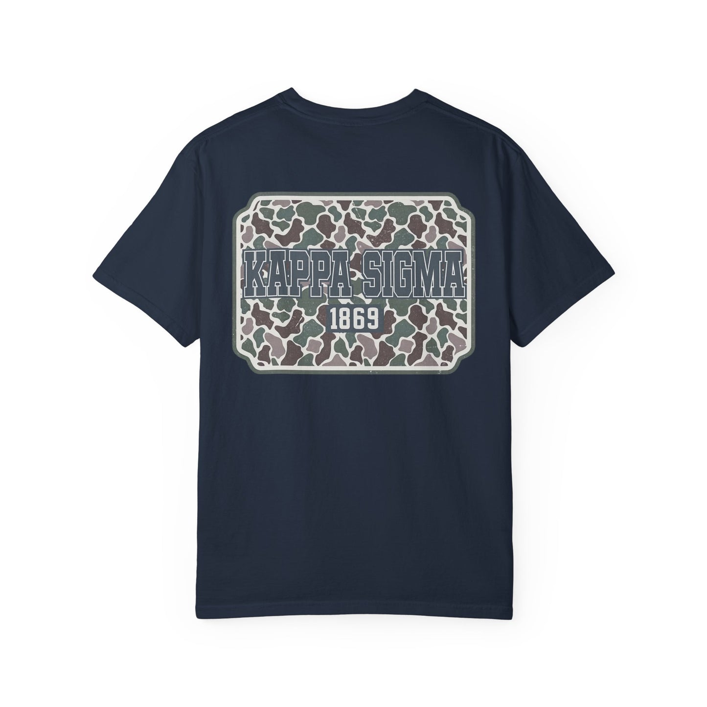 Kappa Sigma Garment-Dyed Unisex T-Shirt, Casual Wear, Greek Life Apparel, College Student Gift, Comfy Streetwear