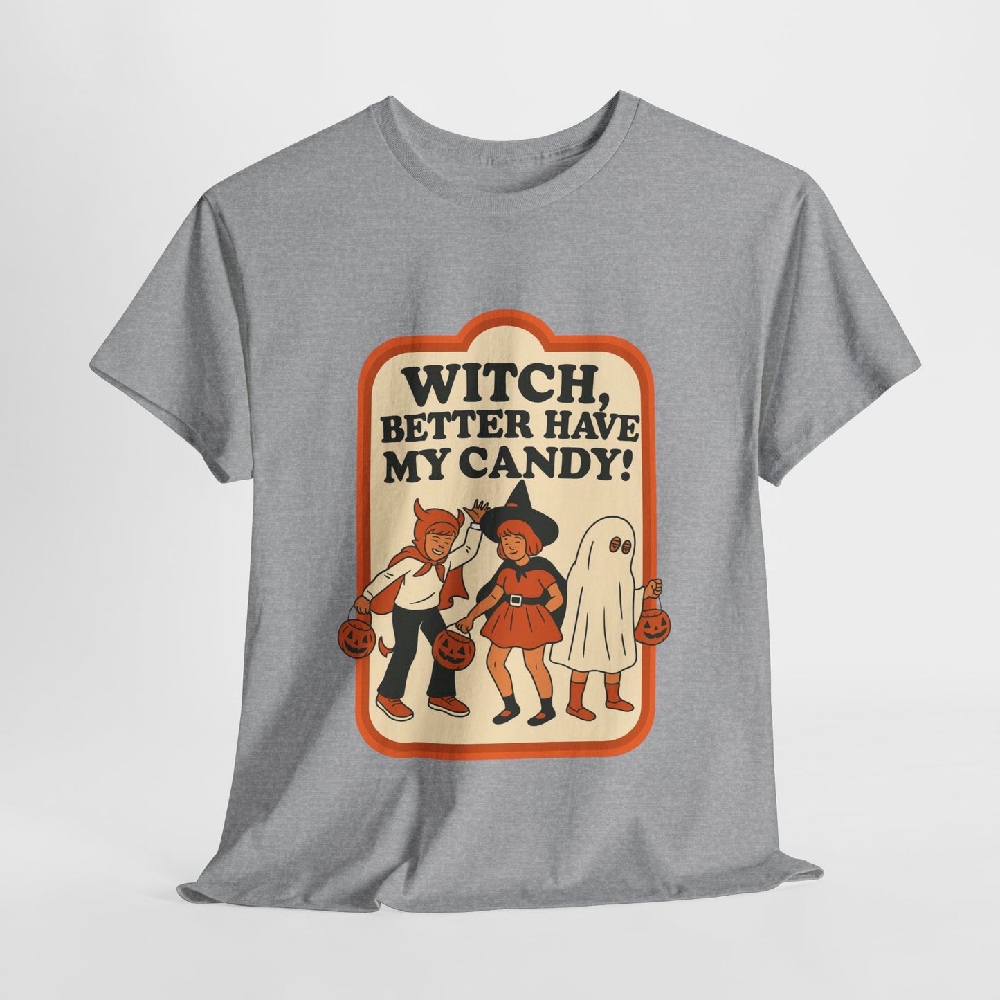 Halloween Witch Candy Tee - Unisex Cotton Shirt