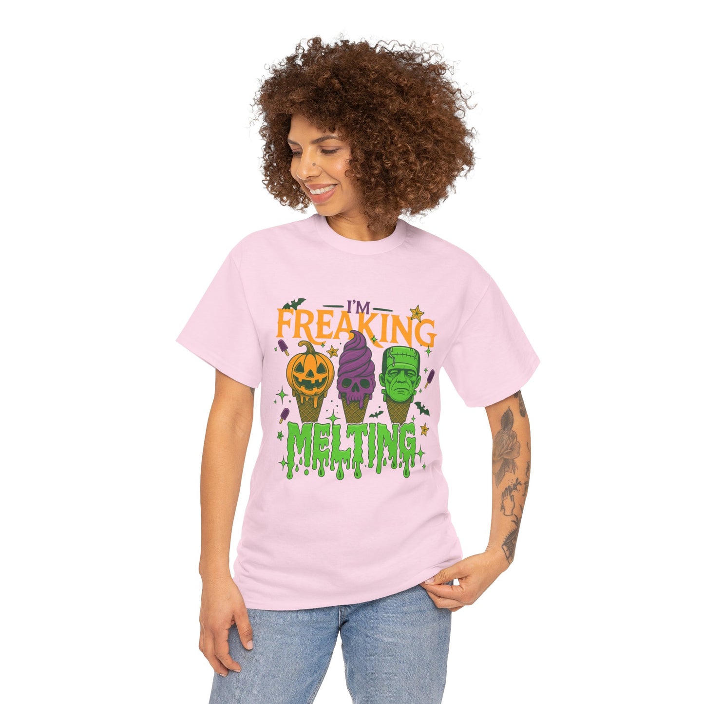 Halloween Unisex Heavy Cotton Tee, Fun Fall Shirt, Halloween Costume Top, Spooky Party Tee, Trick or Treat Apparel