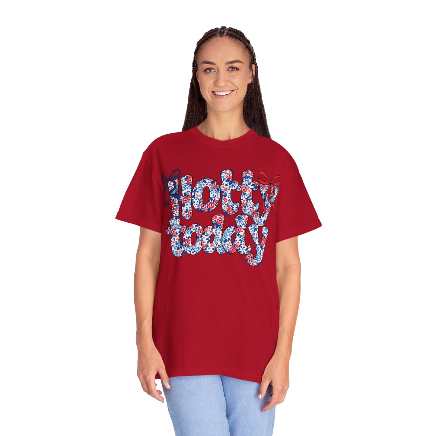 Floral Hotty Toddy Coquette Bow T-Shirt