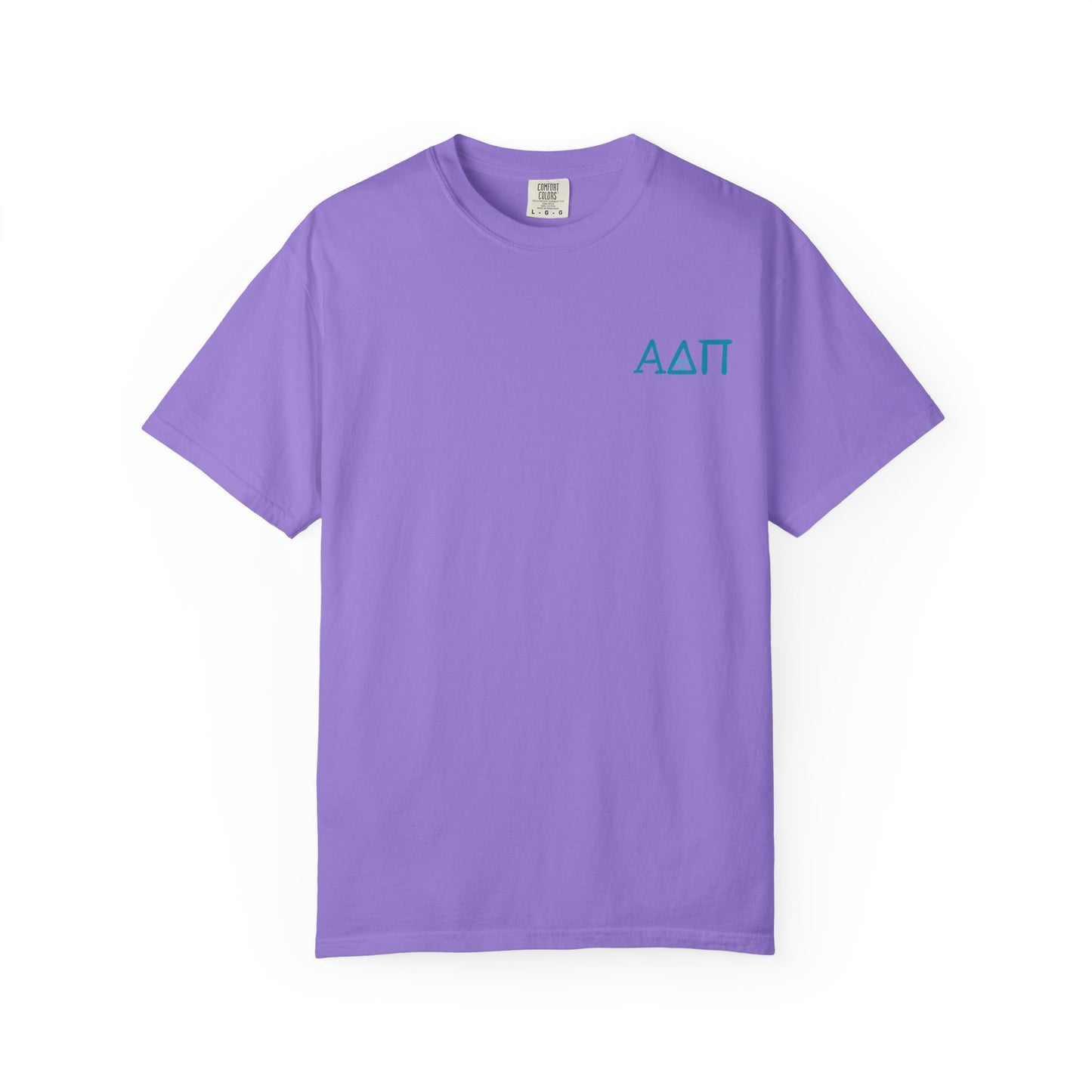 Alpha Delta Pi T-Shirt, Sorority Shirt, College Apparel, Greek Life Gift, Unisex Garment-Dyed Tee