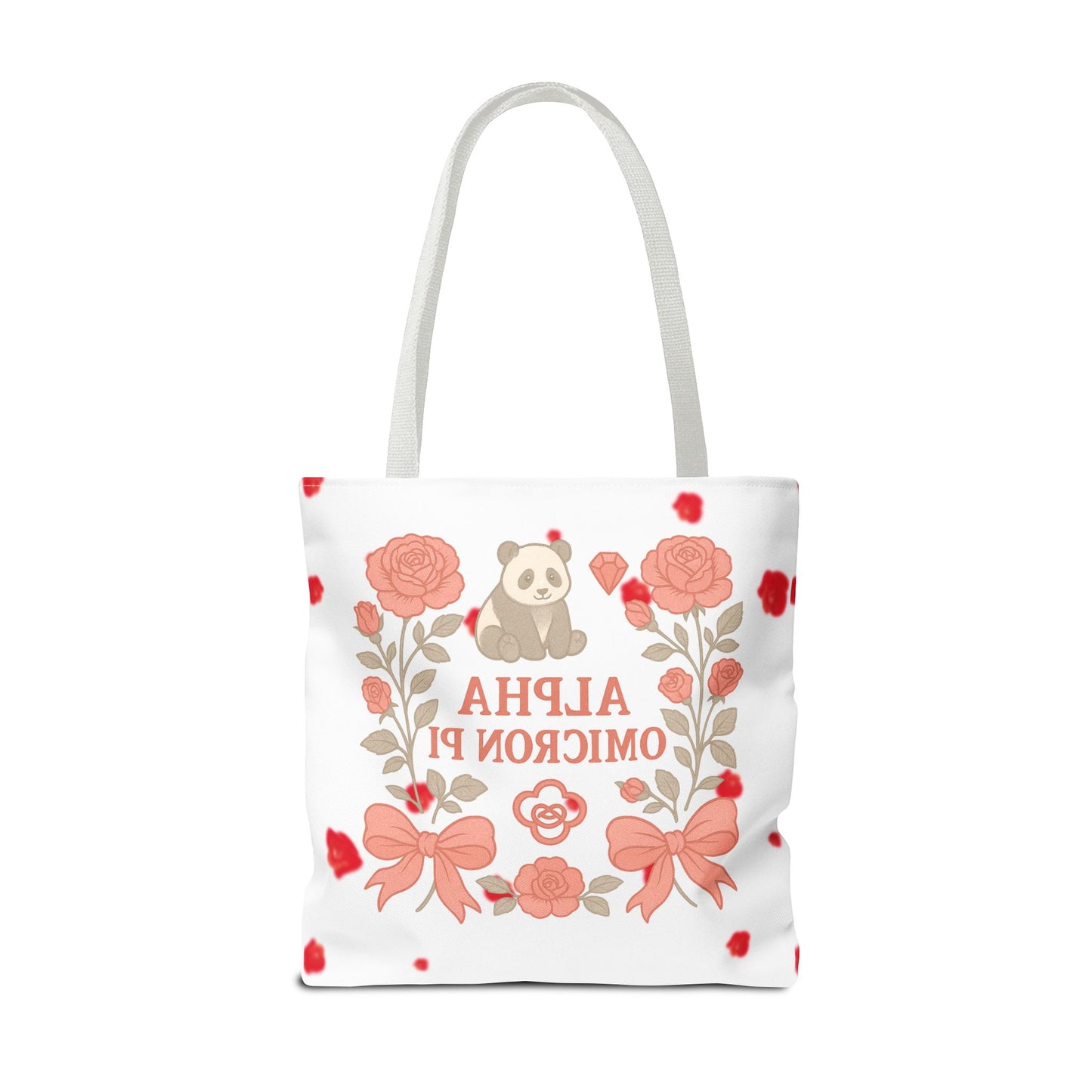 Floral Alpha Omicron Pi Tote Bag, Sorority Tote, Gift for Sisters, College Bag, Cute Everyday Tote