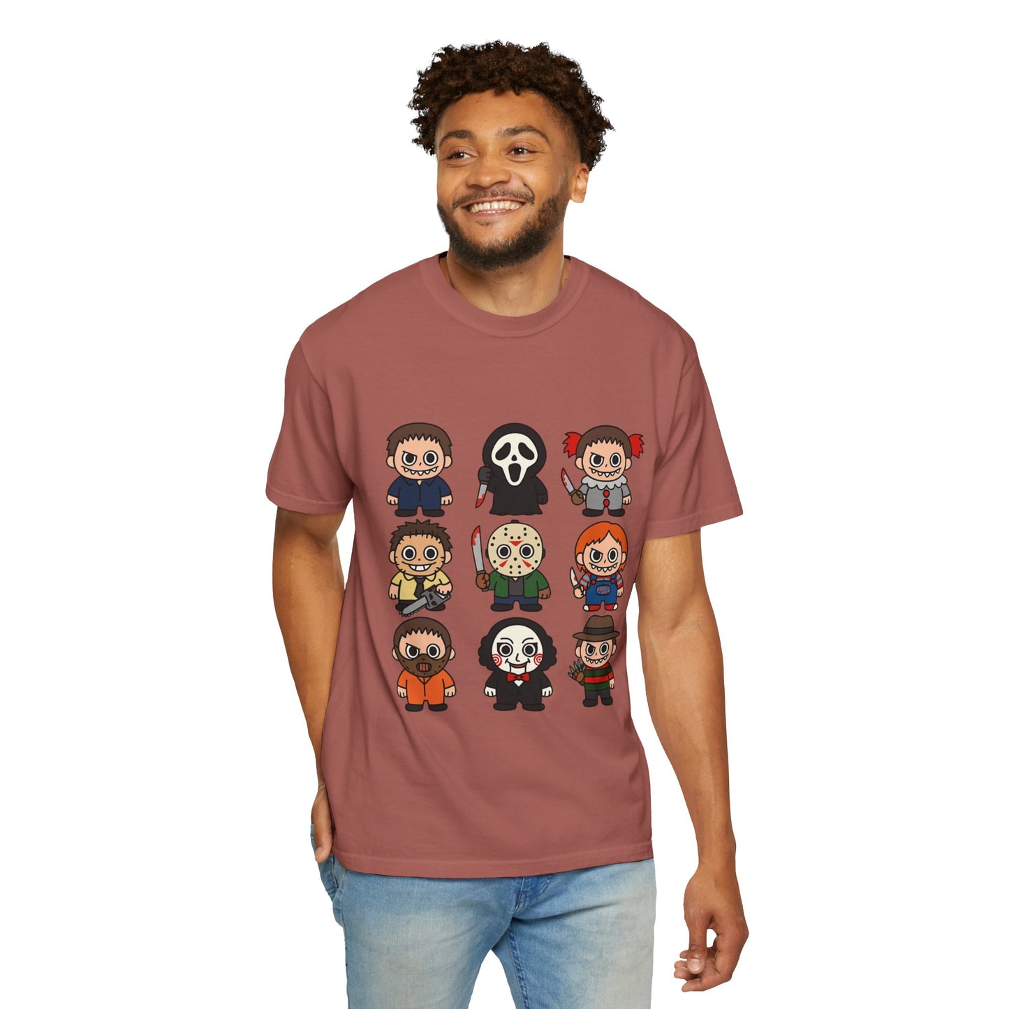 Pop Culture Horror Character T-Shirt, Unisex Tee, Halloween Tee, Horror Movie Merch, Funny Graphic Shirt, Gift for Horror Fans