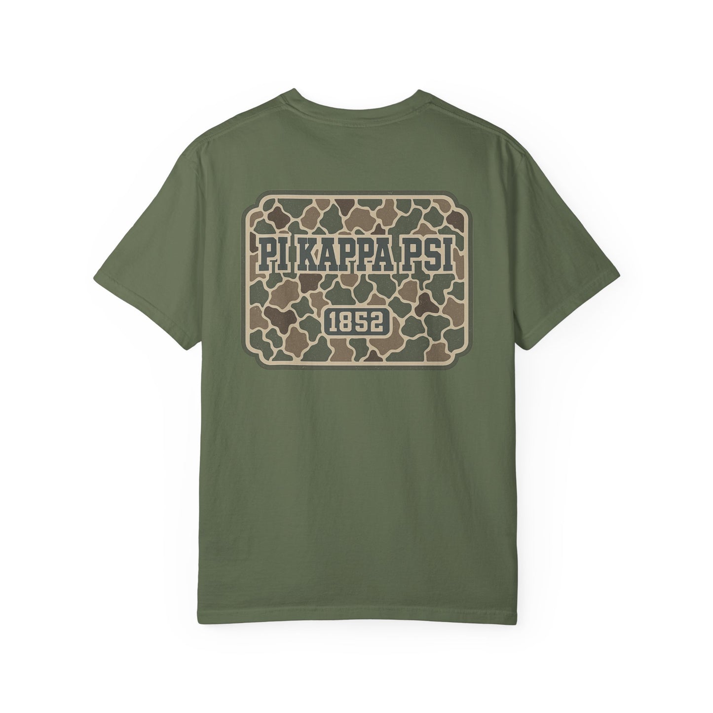 Unisex Garment-Dyed T-shirt with PiKappaPsi Design, Casual Tee, College Apparel, Greek Life Shirt, Unique Gift, Brotherhood T-shirt