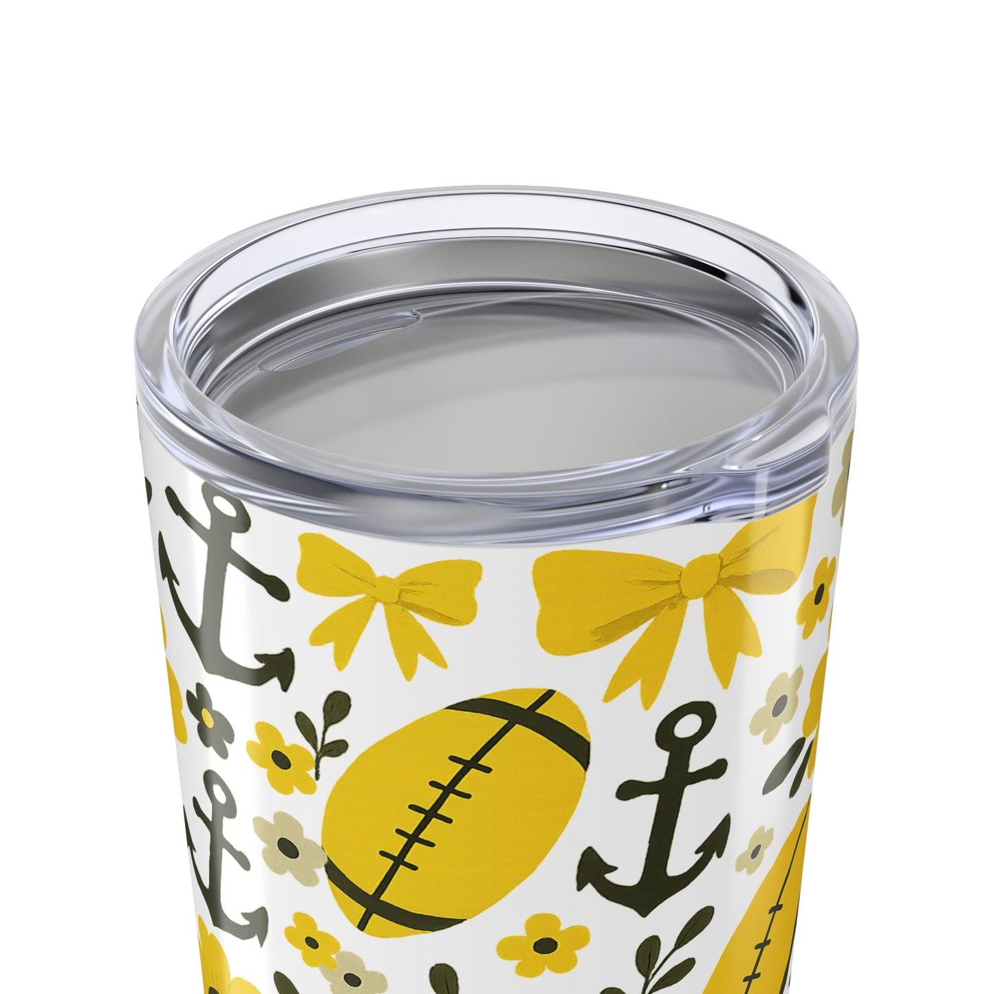 Floral Anchor Tumbler, Floral Anchor Tumbler - 20oz Insulated Drinkware for Summer, Vandy Game Day, Vanderbilt Tn Gift, Nashville Tennessee Gift, Anchor Down