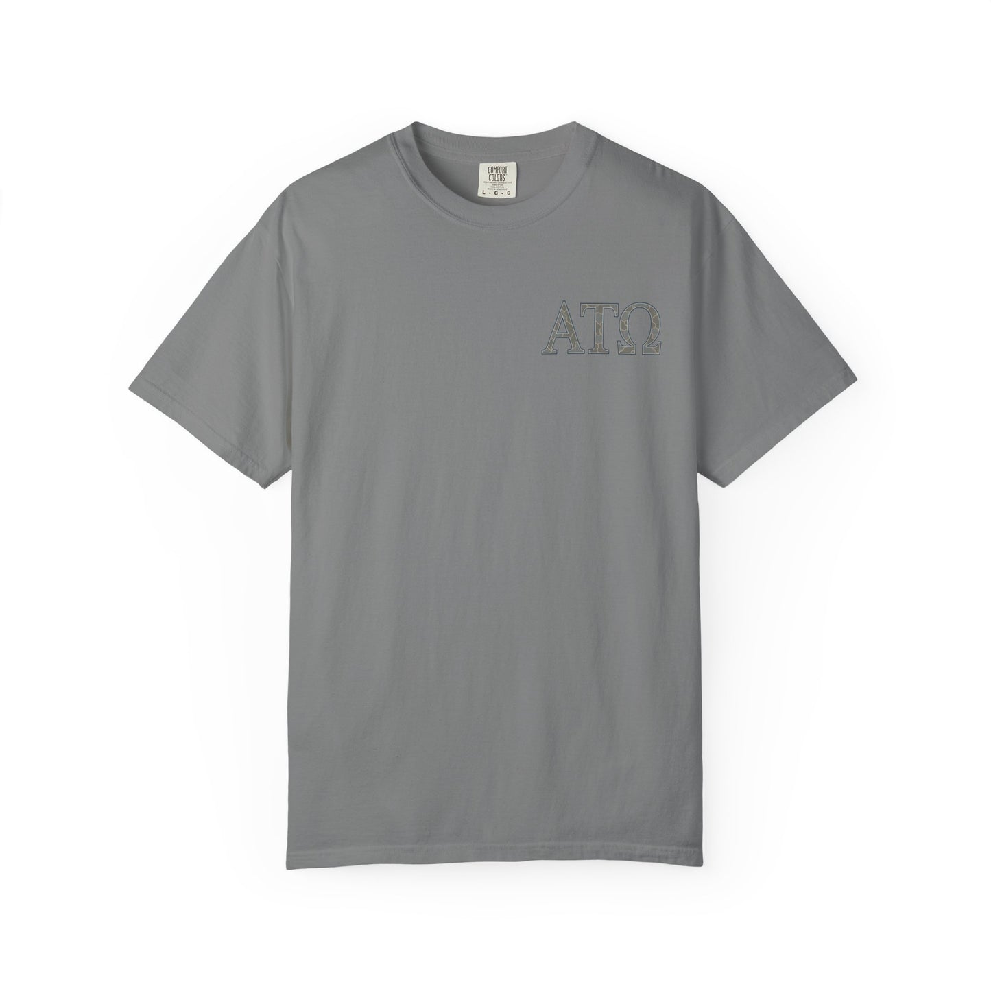 AlphaTauOmega Garment-Dyed T-shirt | Unisex Casual Tee for Fraternity Events, Gifts, College Life, Brotherhood, Greek Life
