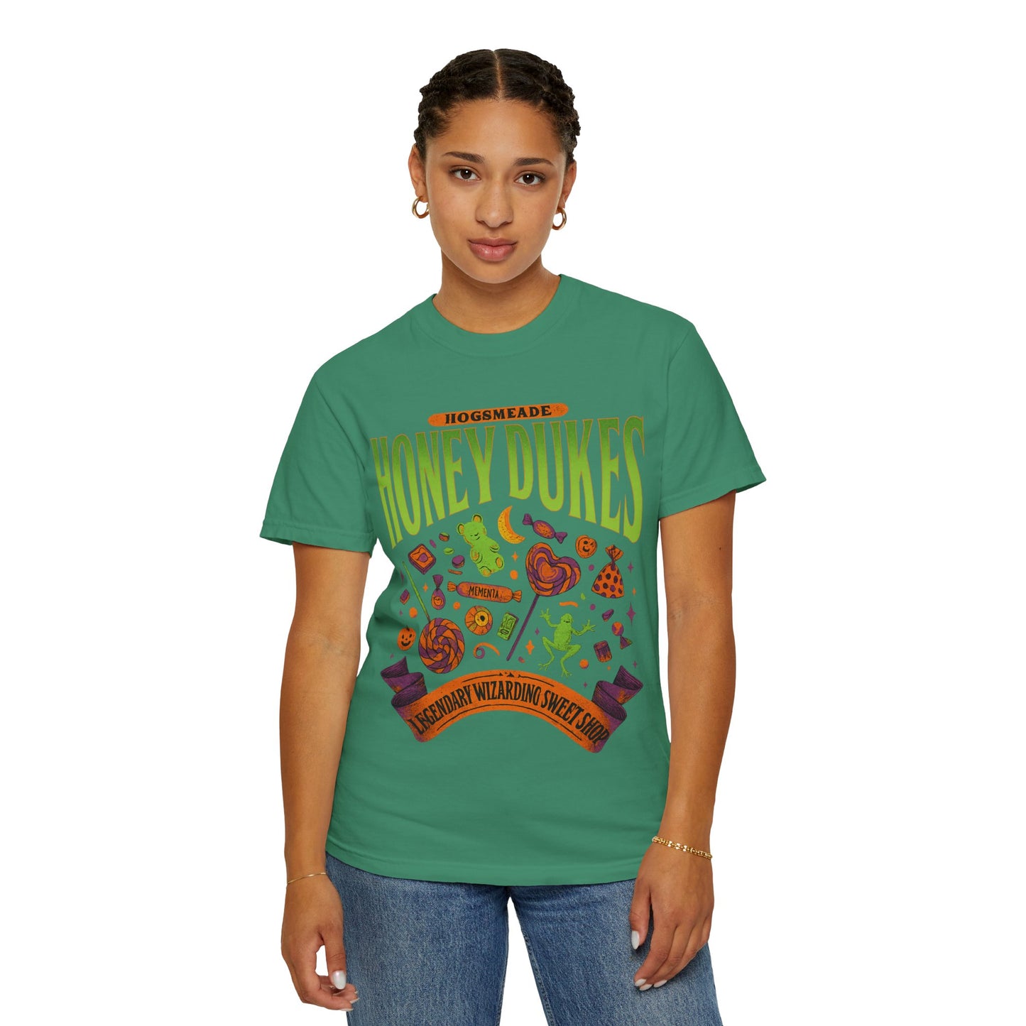 Honey Dukes Wizarding T-Shirt | Unisex Garment-Dyed Tee, Perfect for Fans, Gifts, Celebrations, Cosplay, and Everyday Wear