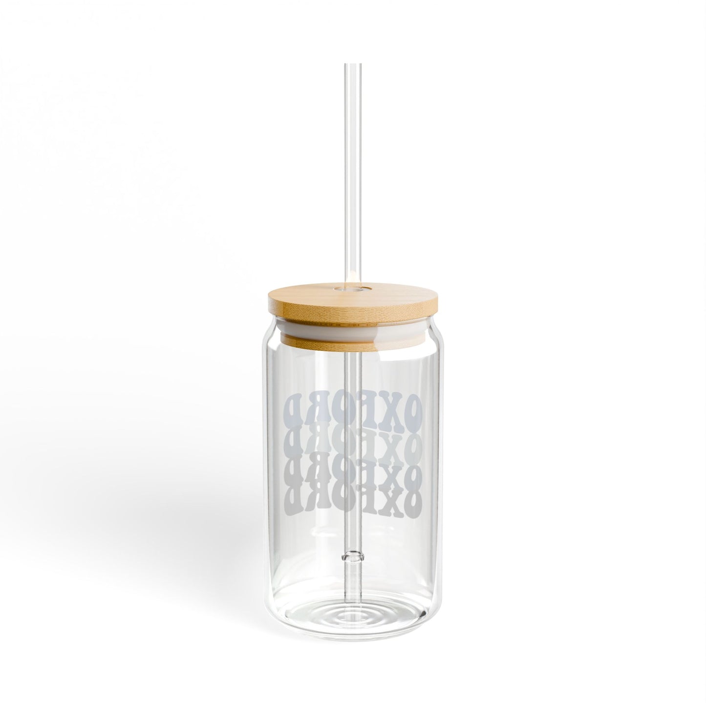 Mississippi Stylish 16oz Sipper Glass with Bamboo Lid - Perfect for Home, Office, or Gifts, Eco-Friendly Water Bottle, Trendy Drinkware for Holidays