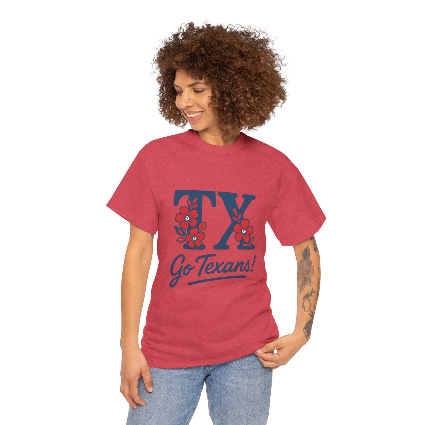 Texas Pride Unisex Cotton Tee | Go Texans! T-Shirt, Casual Wear, Game Day Shirt, Gift for Fans, Spring/Summer Style
