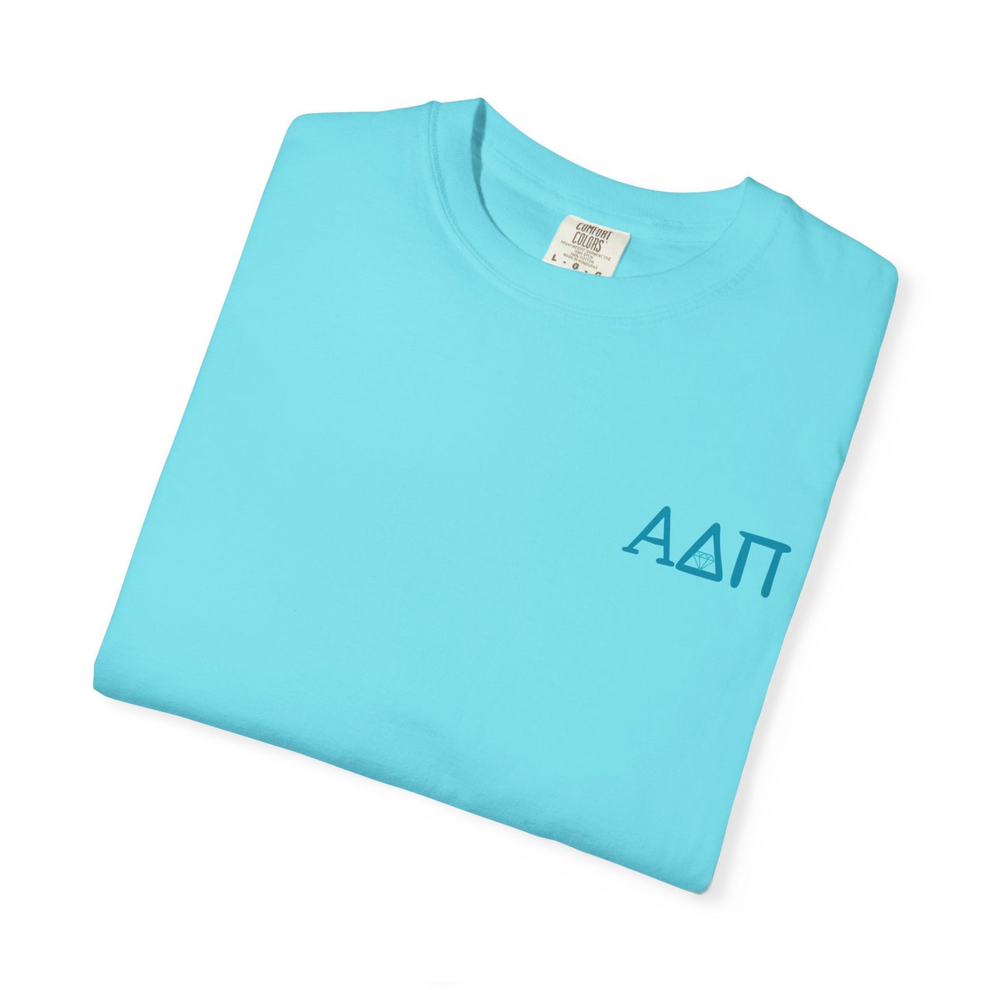 Alpha Delta Pi T-Shirt, Sorority Shirt, College Apparel, Greek Life Gift, Unisex Garment-Dyed Tee