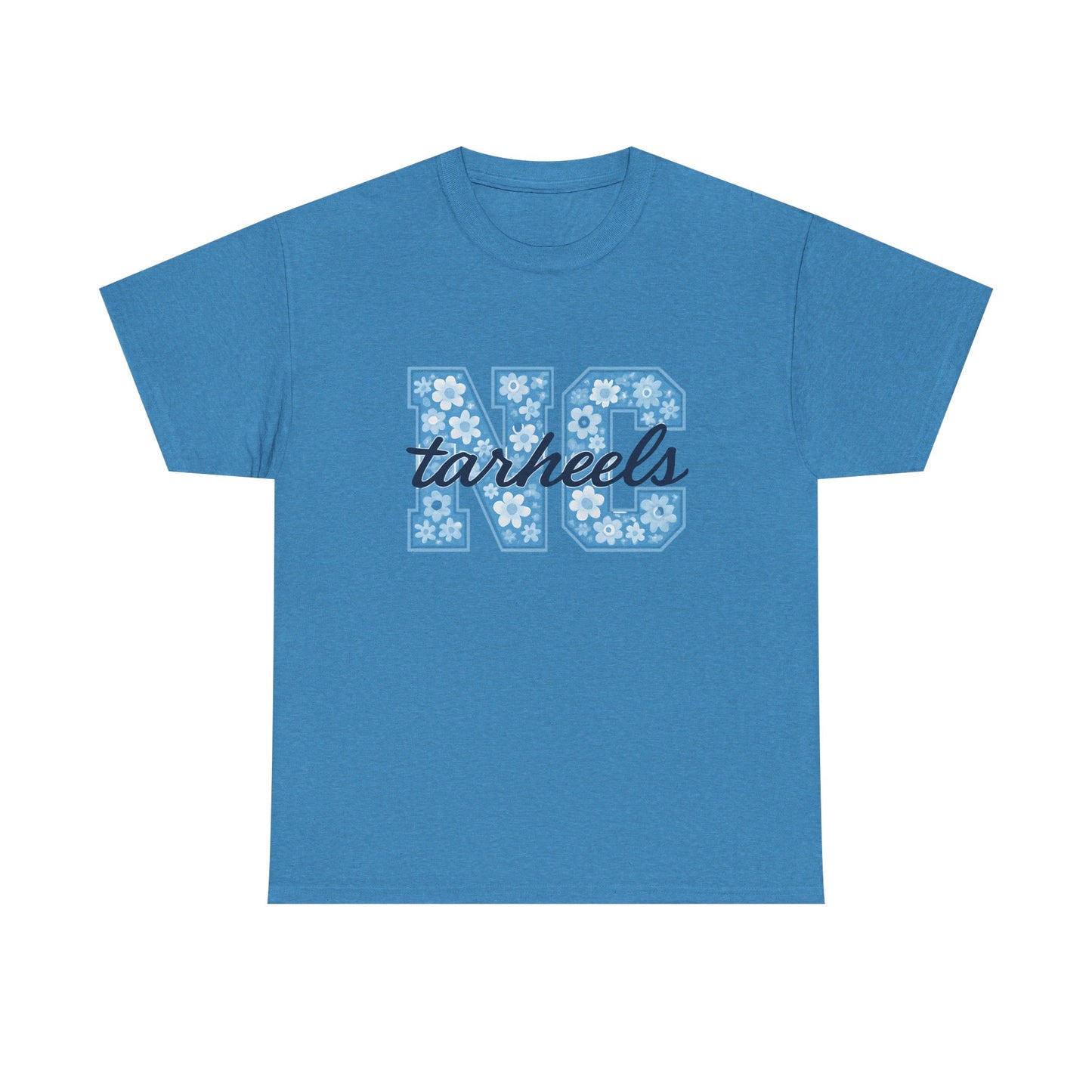 North Carolina Tarheels Unisex Heavy Cotton Tee, College Spirit Wear, Men's and Women's Casual T-Shirt, School Pride Apparel, Gift for Fans