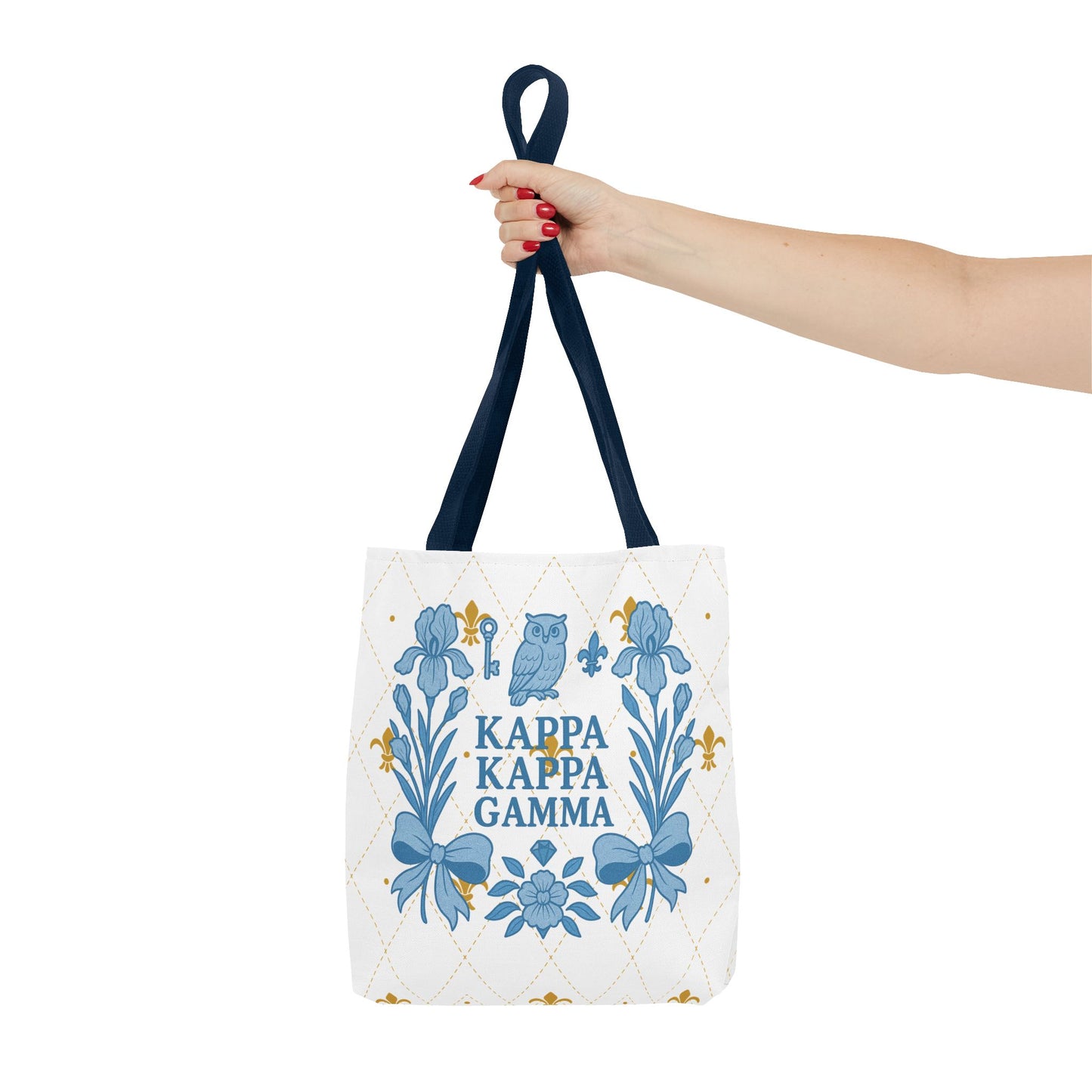 Floral KKG Sorority Tote Bag | College Student Gift, Event Tote