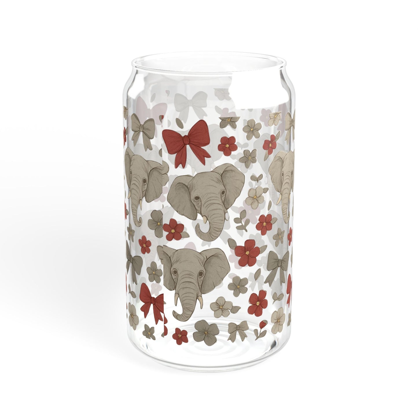 UA Crimson Tide Sipper Glass, 16oz, Alabama Game Day, Rtr, Graduation Gift, College Student Gift, Alabama Alumni, Bama fan gift