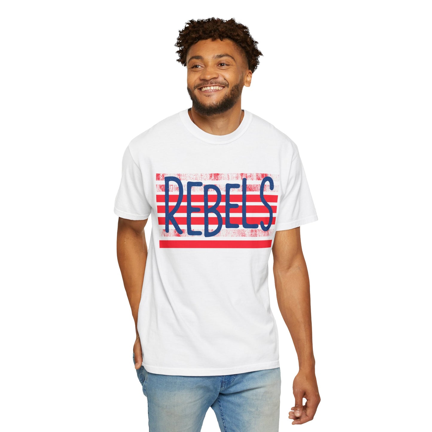 Rebels T-Shirt, Vintage Style Tee, Unisex Graphic Shirt, Summer Fashion, Independence Day Apparel, Football Game Day, Hotty Toddy