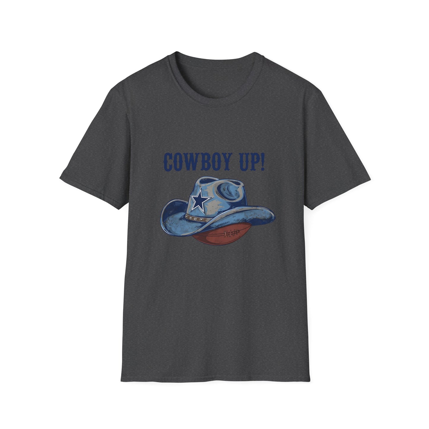 Cowboy Up! Unisex Softstyle T-Shirt - Casual Western Tee for Rodeos, Country Events, Fun Graphic Shirt, Everyday Wear