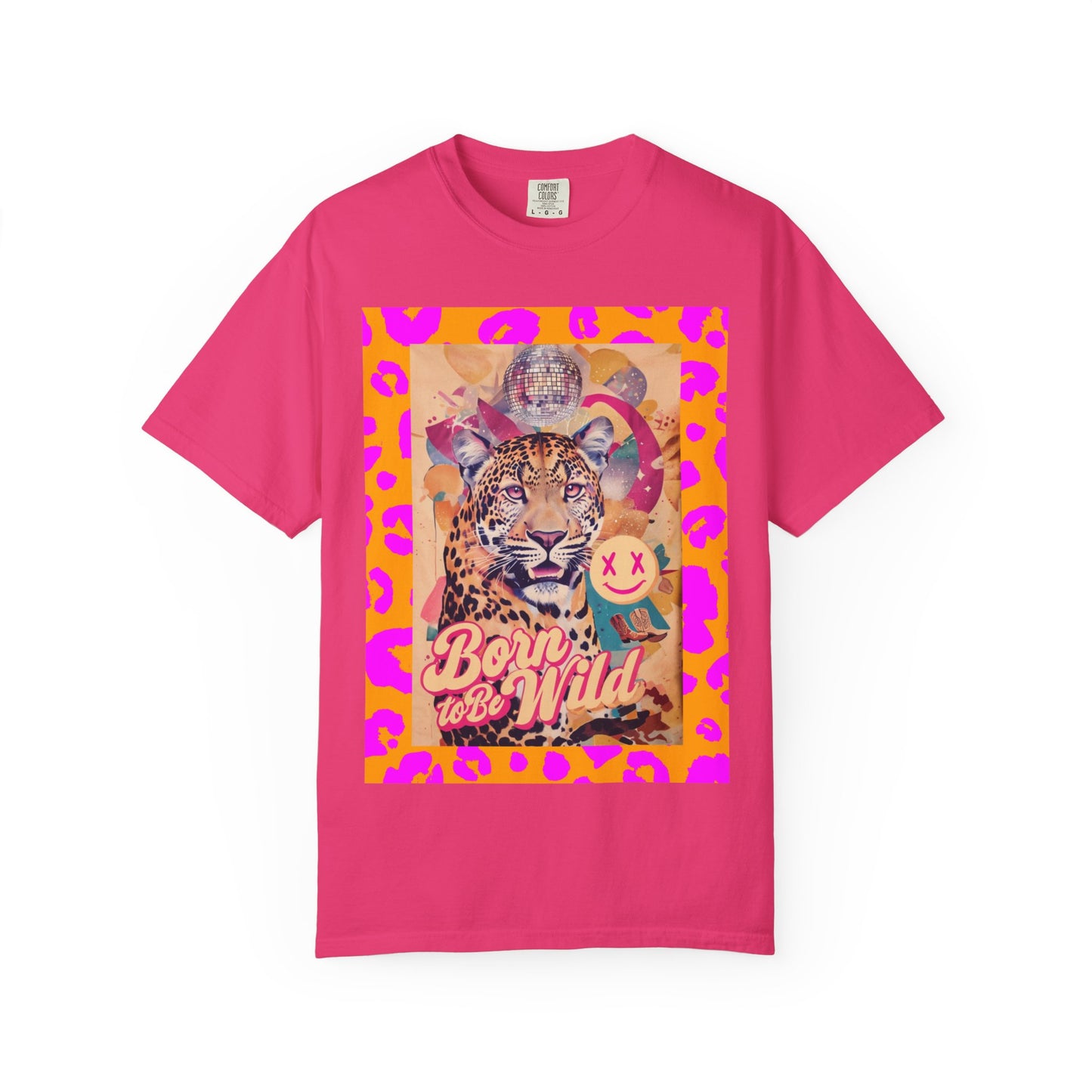 Bold Graphic T-Shirt: Born to Be Wild, Unisex Cotton Tee, Animal Lover Gift, Wild Spirit Apparel, Trendy Casual Wear, Unique Artist Design