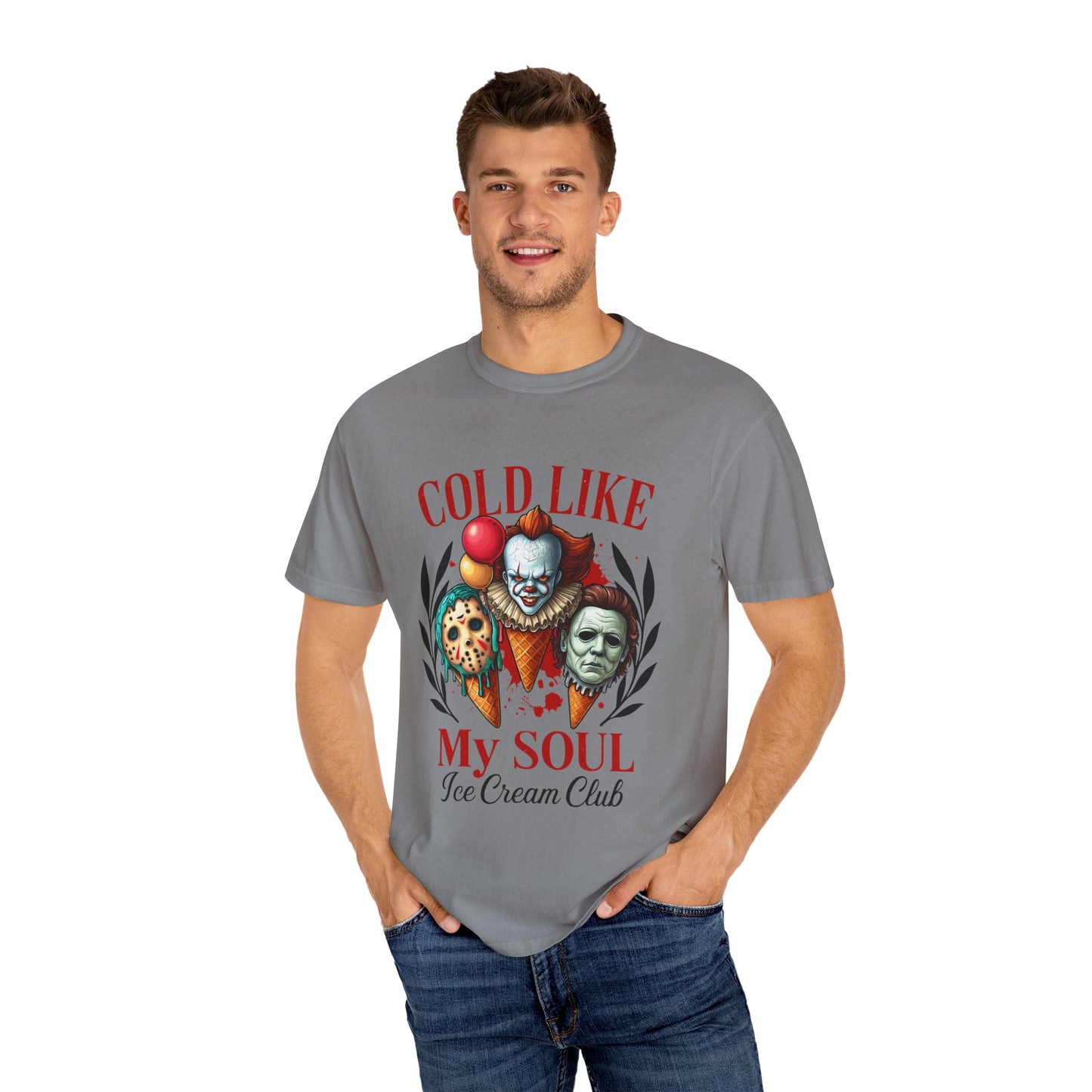 Chilling Soul T-Shirt, Vintage Horror Tee, Unisex Graphic Shirt, Ice Cream Lovers Gift, Fun Movie Merch