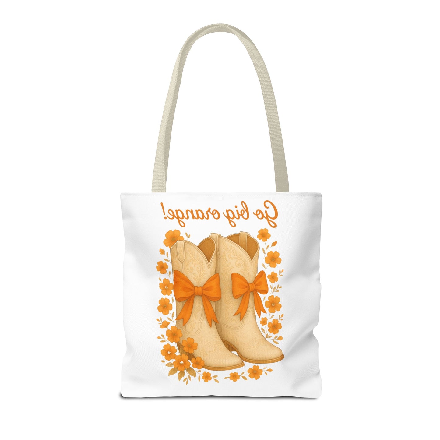 Tennessee Game Day, Floral Tote Bag, Coquette Bow Boot Design, Go Vols, Knoxville Tennessee, Alumni Gift, Rocky Top, Graduation Gift